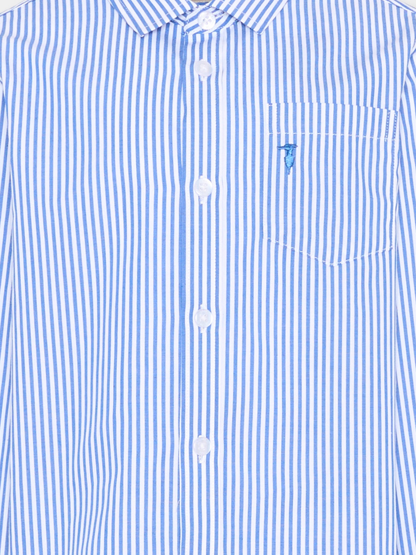 Camicia bianca a righe per bambino,Trussardi Junior,TBP26034CA WHITE