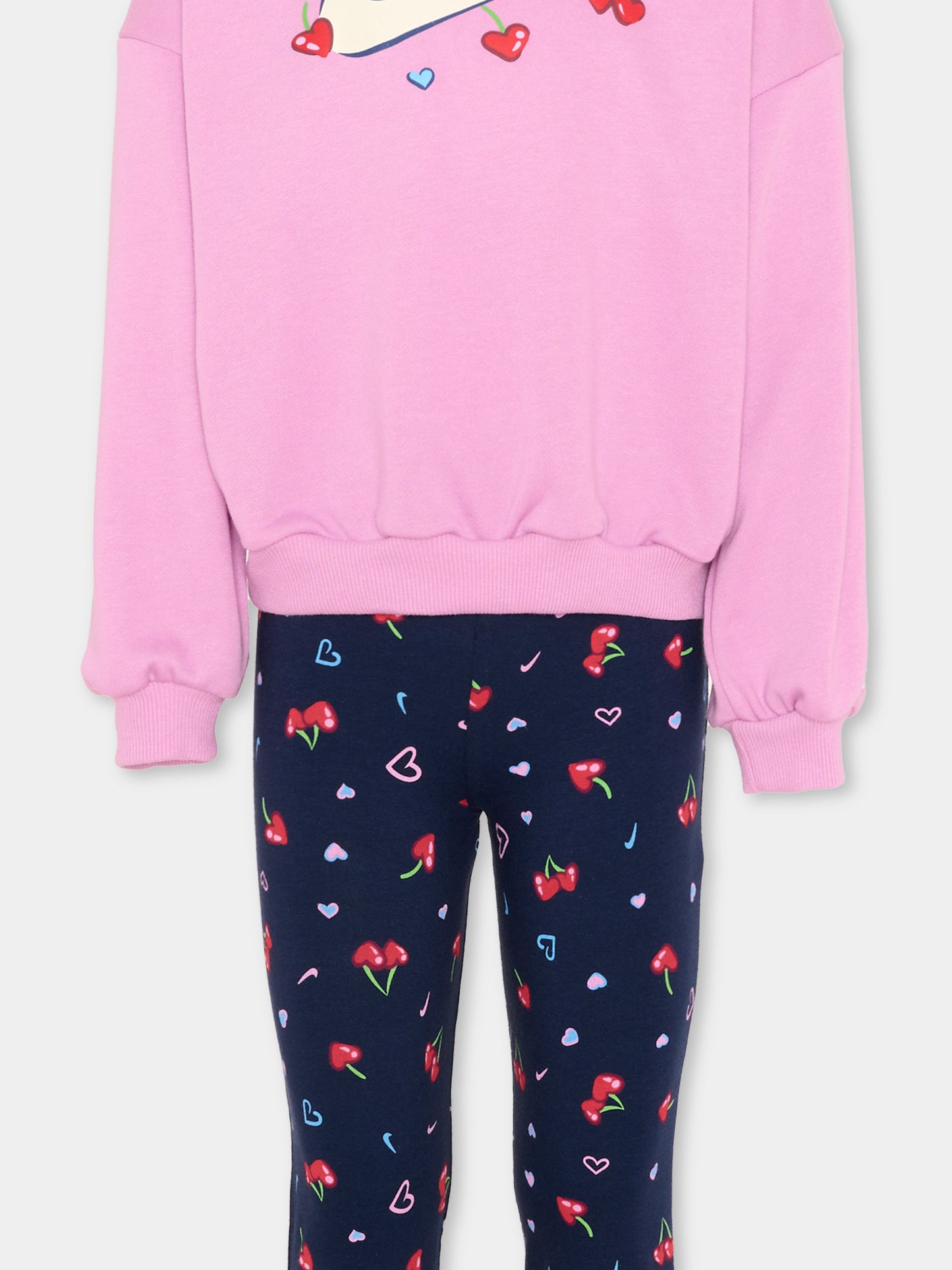 Completo sportivo multicolor per bambina con ciliegie,Nike,36N667 U90