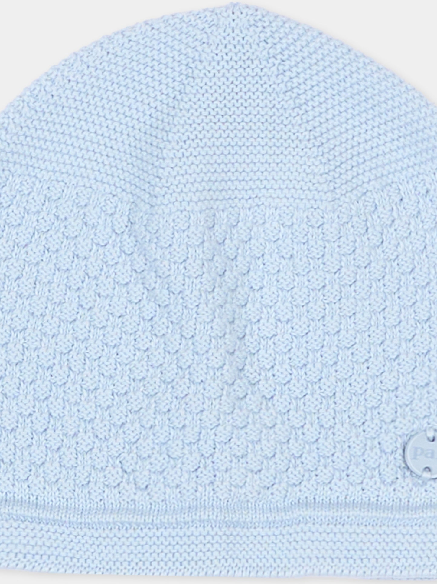 Cappellino celeste per neonato tricot,Paz Rodríguez,040 123413 801 H82