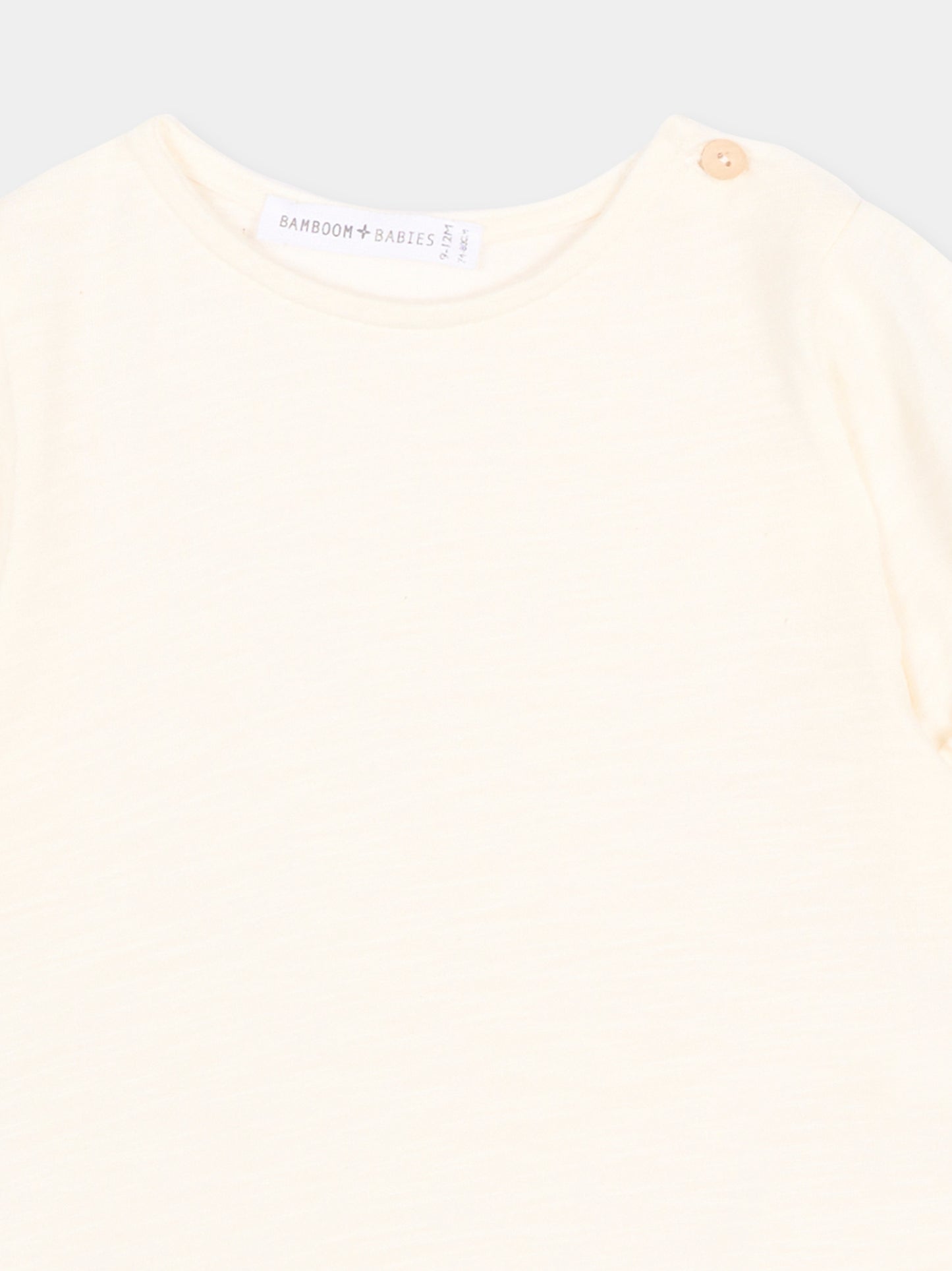 T-shirt avorio per neonata,Bamboom,1123TE00012 OFFWHITE