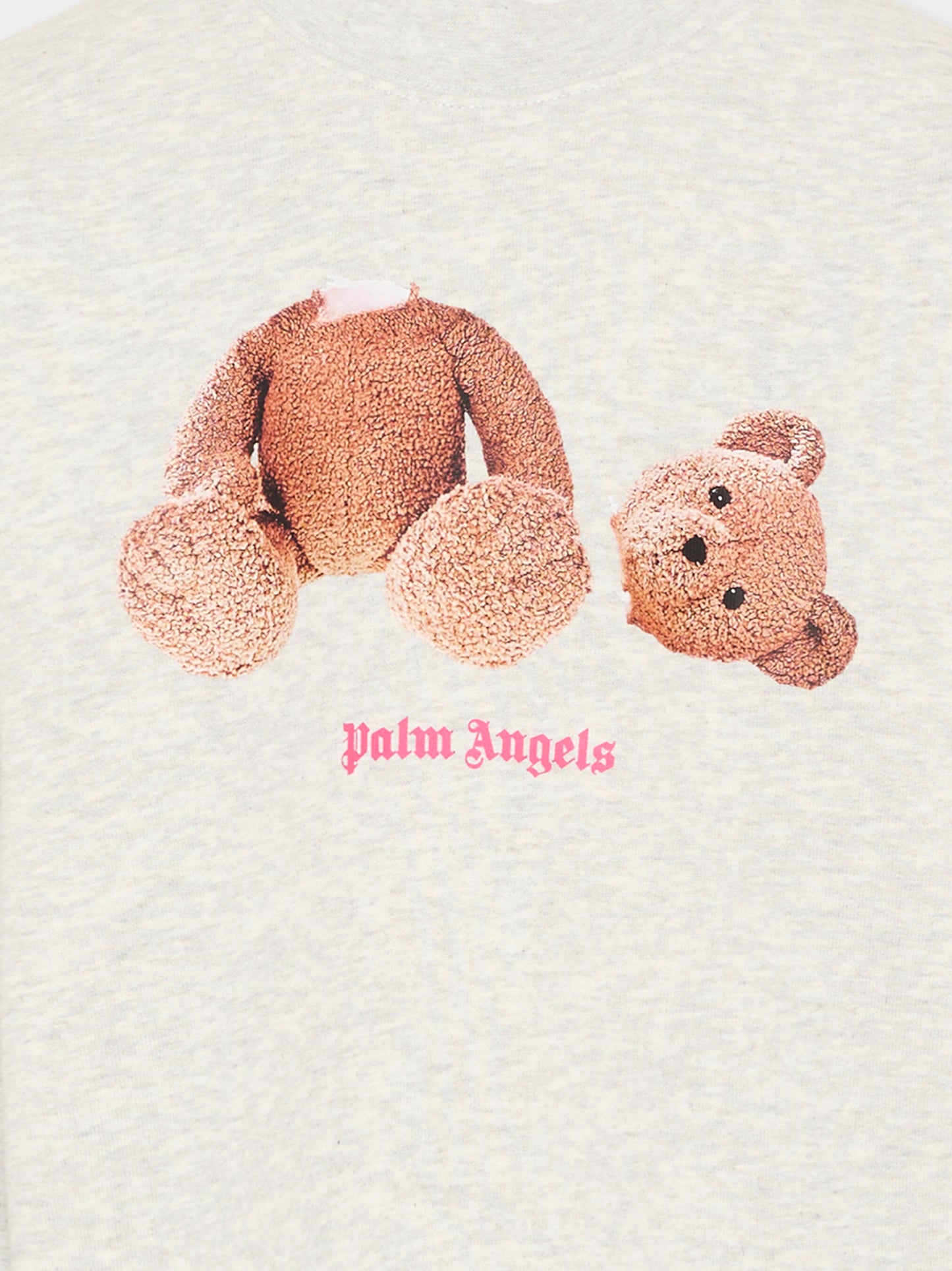 Felpa grigia teddy bear per bambina,Palm Angels,PGBA013S26FLE002 101