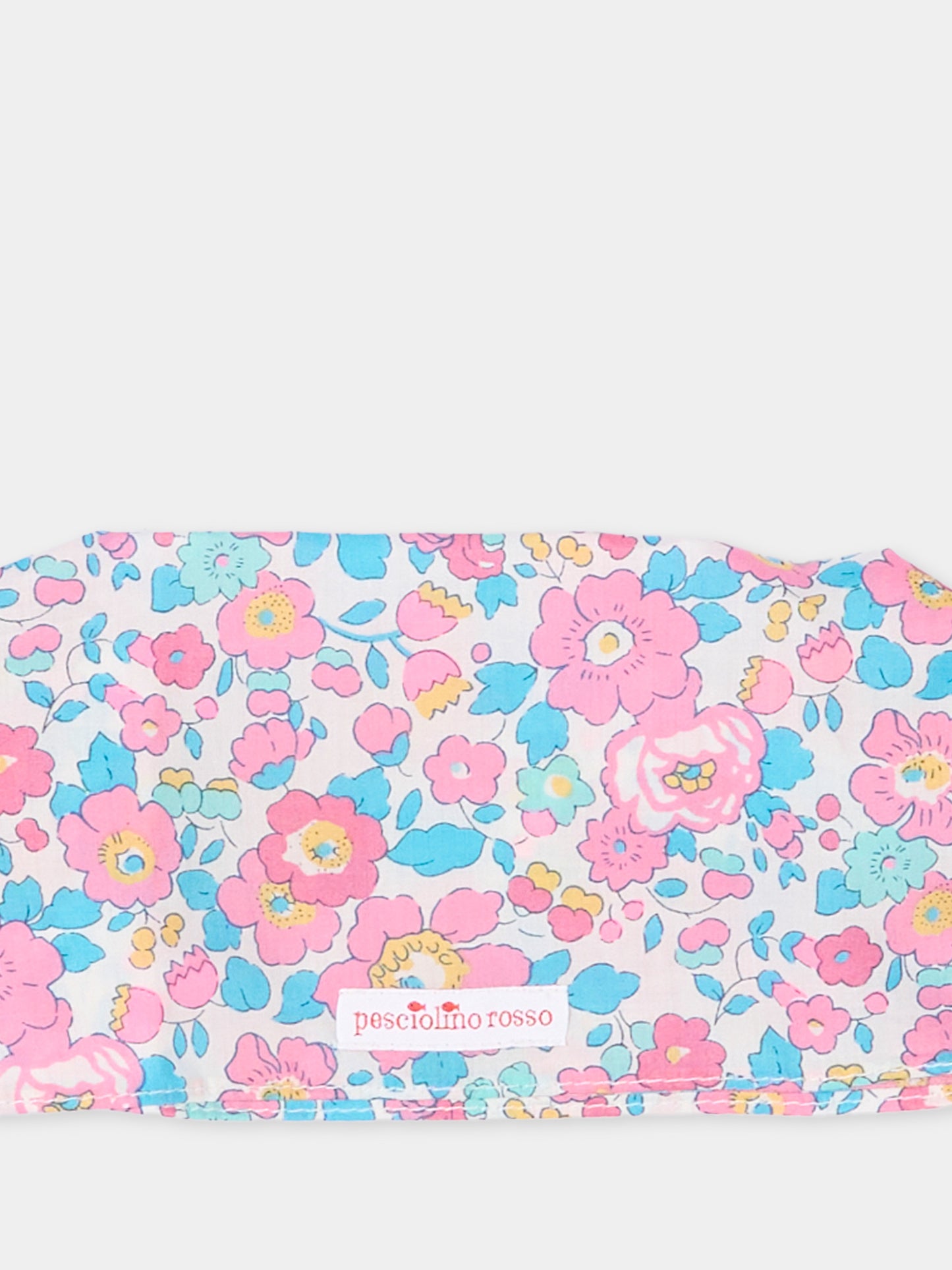 Bandana multicolor per bambina floreale,Pesciolino Rosso,BND S 164