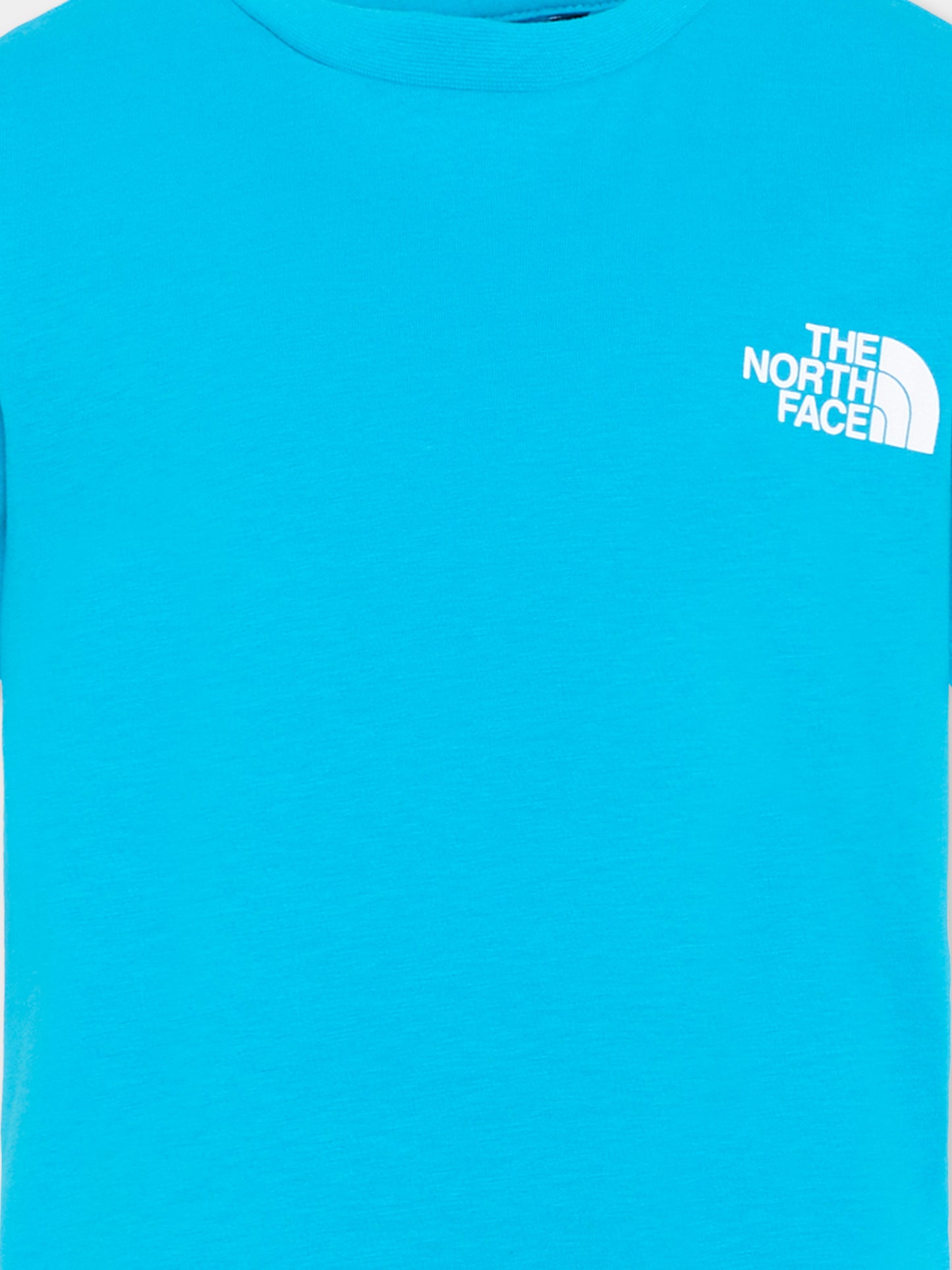 T-shirt azzurra per bambino con logo,The North Face Kids,NF0A8EFND7R1