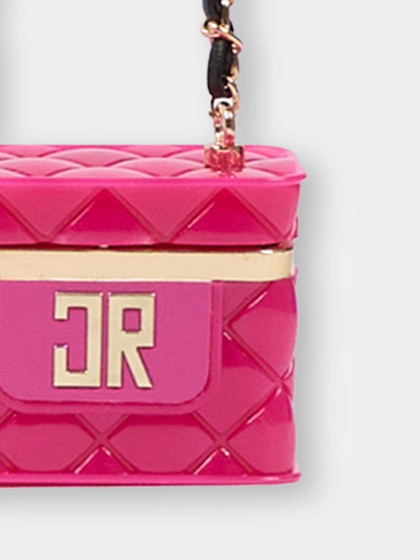 Micro Borsa fucsia per bambina con logo oro,Richmond,RGA25026BO HONEYSUCKLE