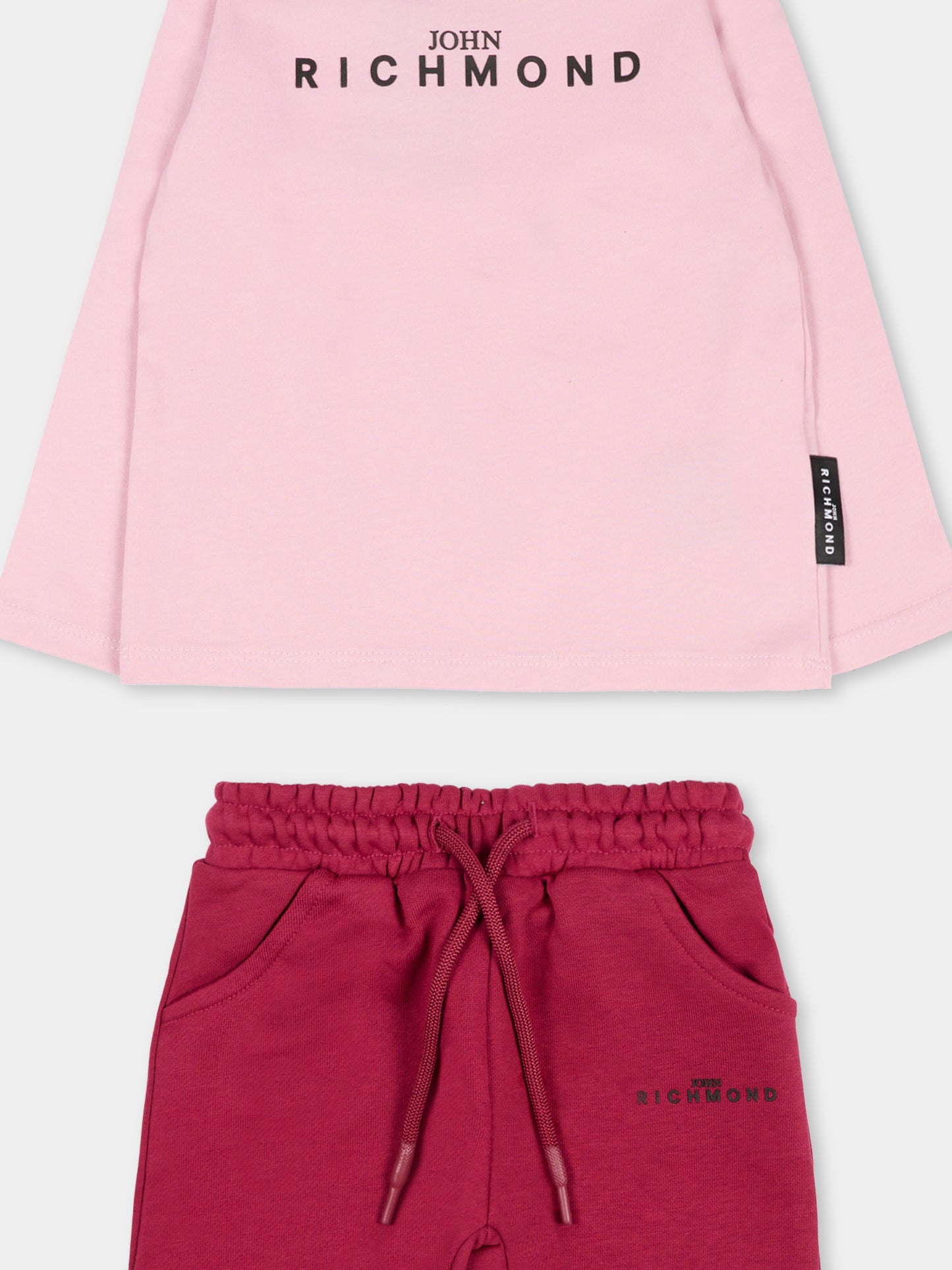 Completo lilla per neonata con logo,Richmond,RIA25001CJ ORCHID ICE