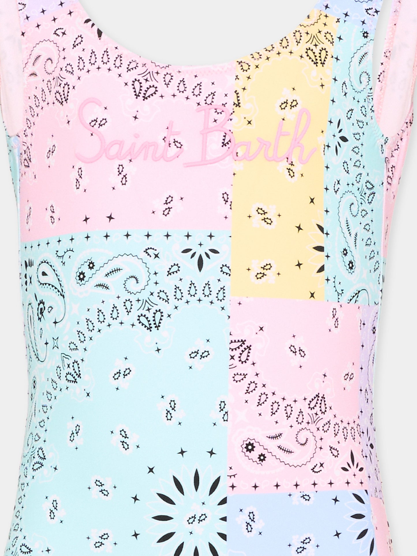 Costume multicolor Cara per bambina con stampa bandana,Mc2 Saint Barth,CARA001 03517L