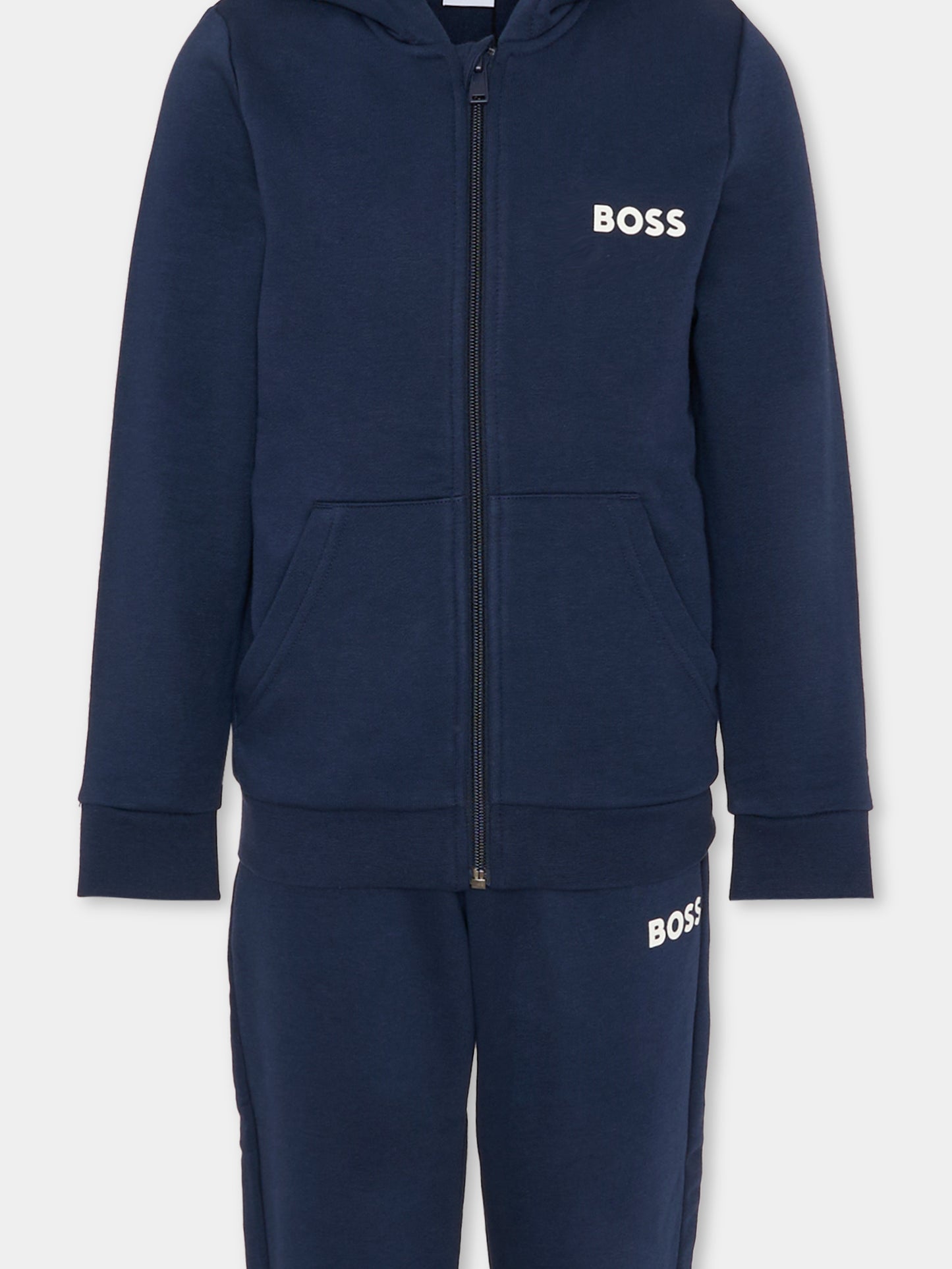 Completo blu per bambino con logo,Boss,J51136 849