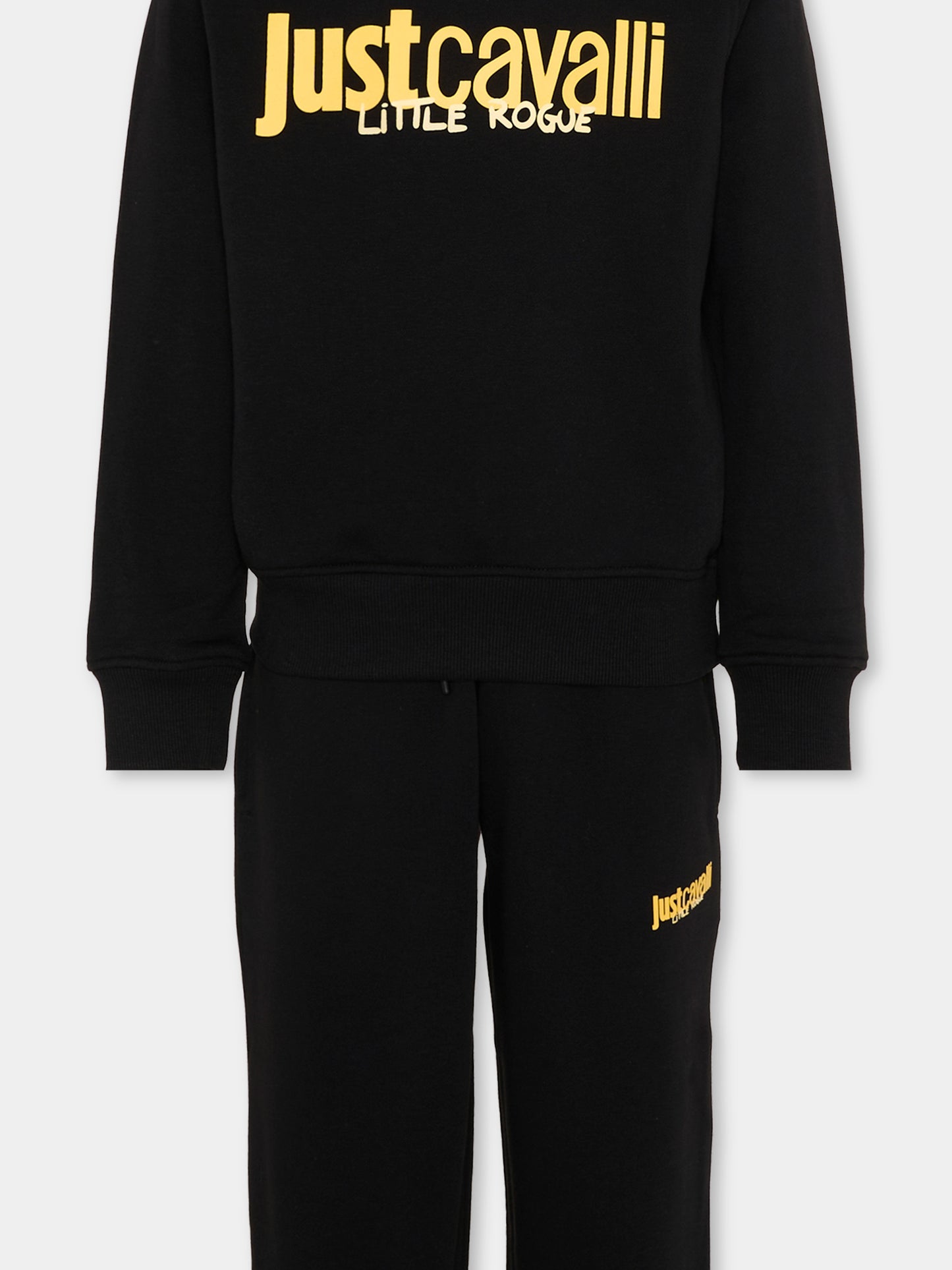 Completo sportivo nero per bambino con logo,Just Cavalli Kids,JBP26022CF BLACK