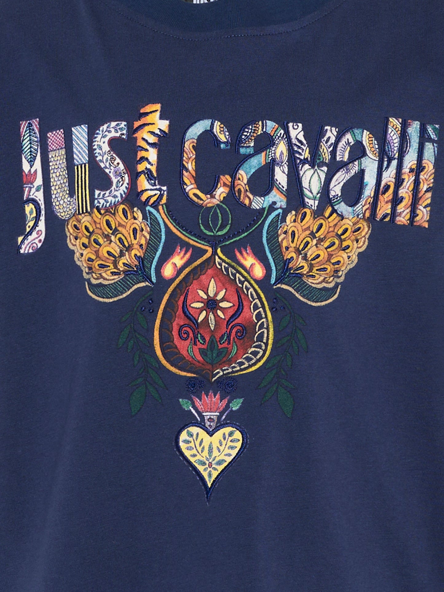 T-Shirt blu per bambino con logo,Just Cavalli Kids,JBP26066TS BLUE BELLWHETHER