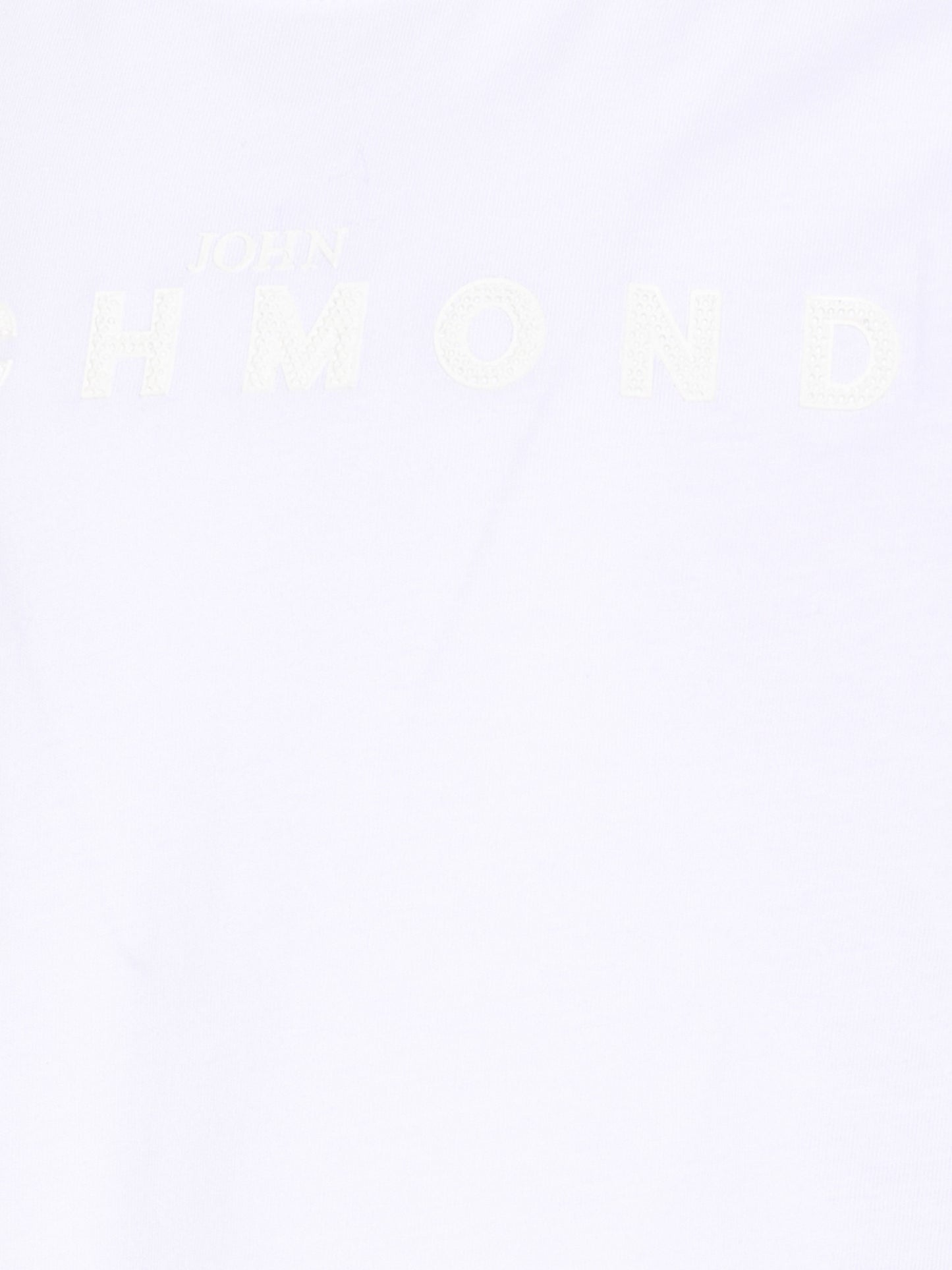 T-Shirt bianca per bambina con logo,Richmond,RGP26017TS WHITE