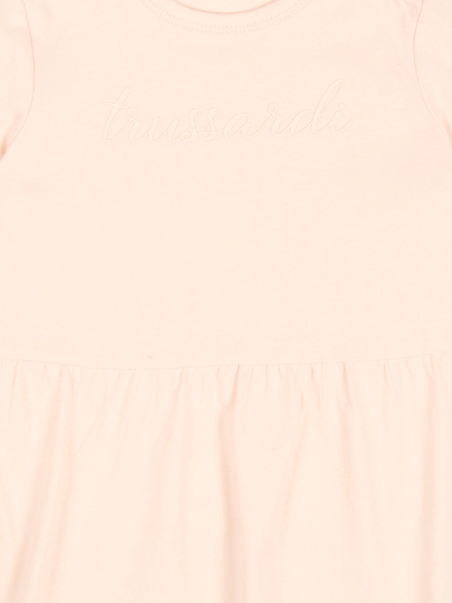 Vestito rosa per neonata con logo,Trussardi Junior,TIP26018VE PINK SCALLOP SHELL