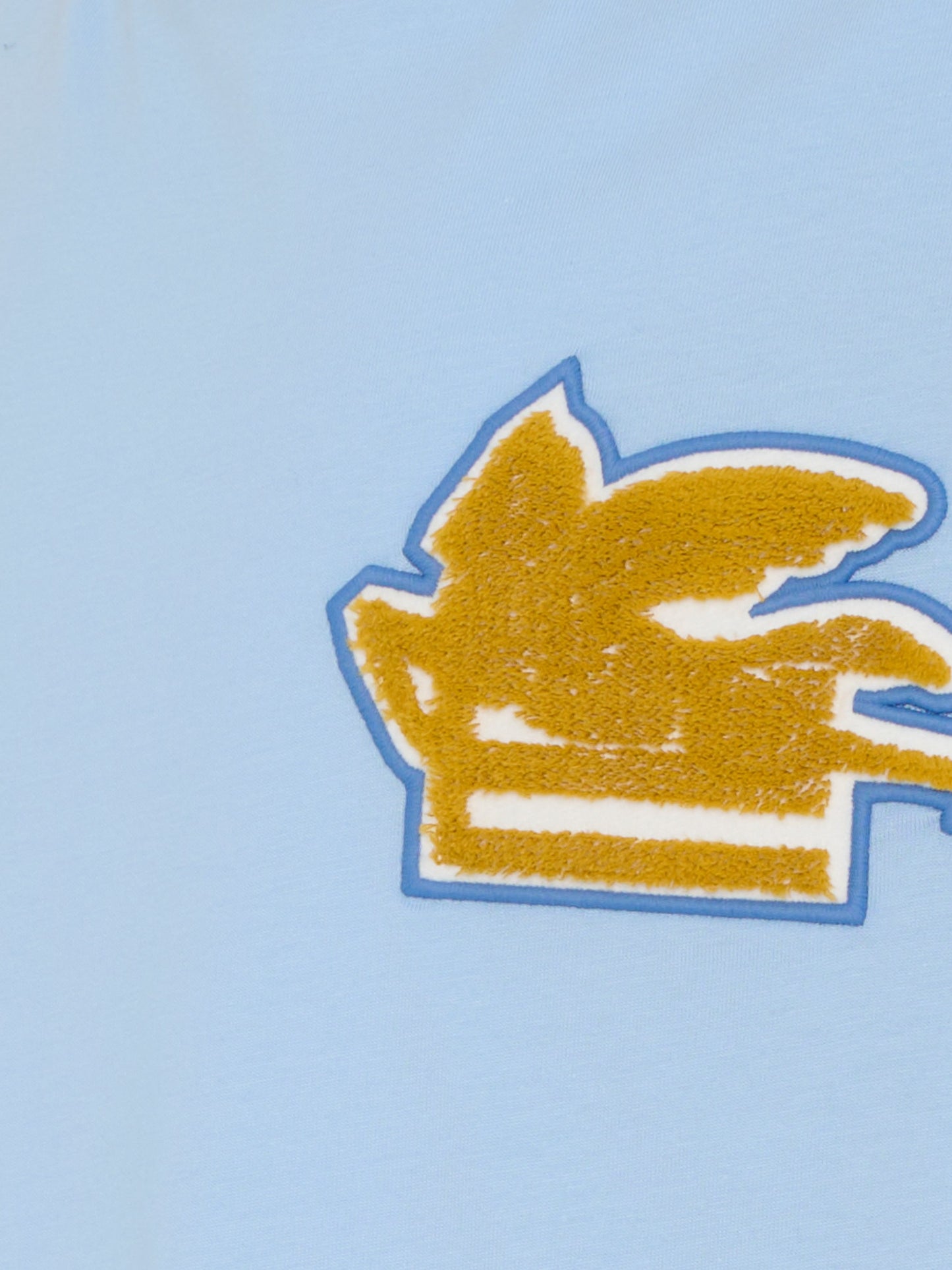 T-shirt celeste con Pegaso per bambini,Etro,GX8P41 Z3186 650