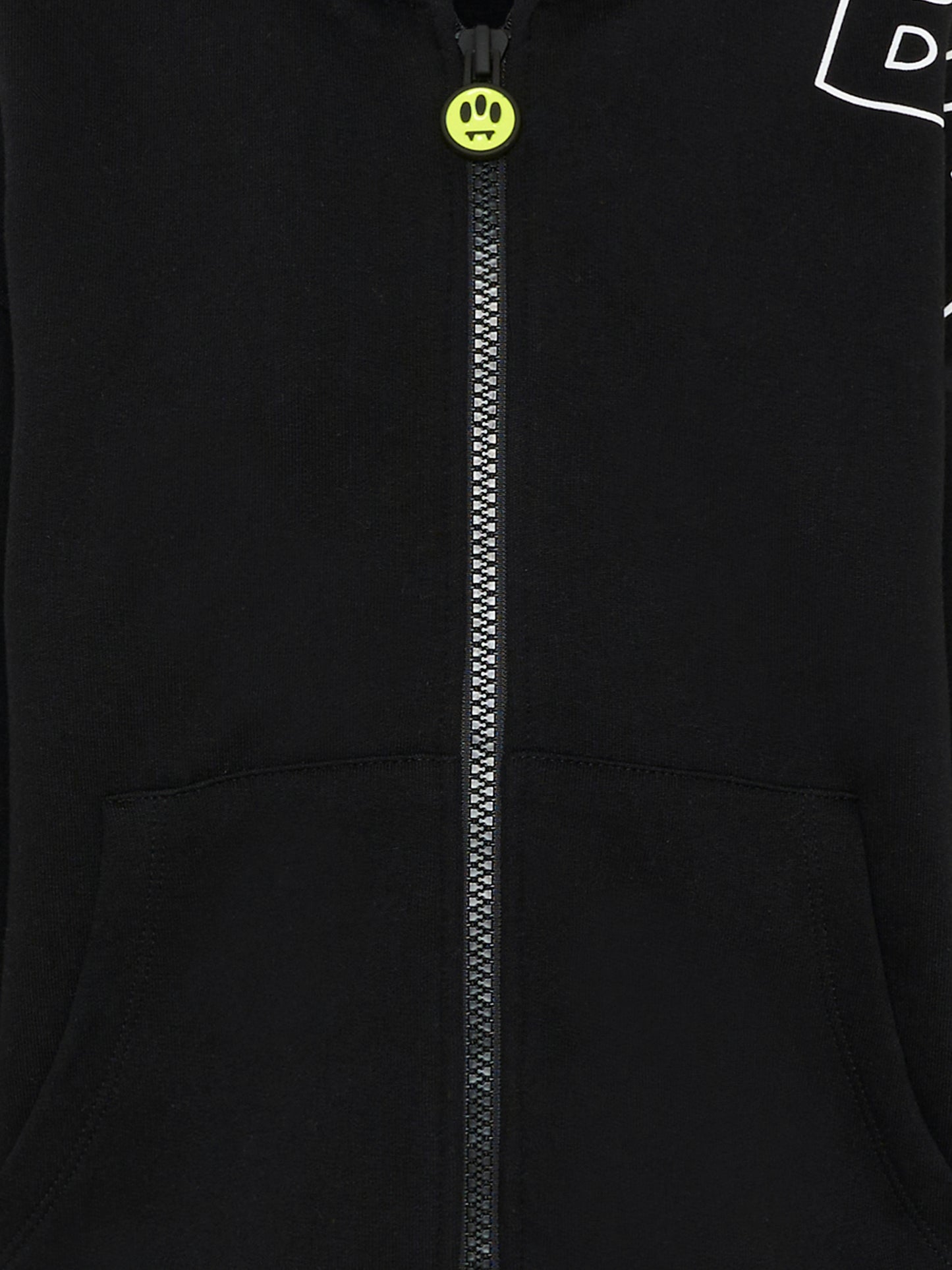 Felpa nera per bambini con smile e logo,Barrow,F5BKJUZH049 110