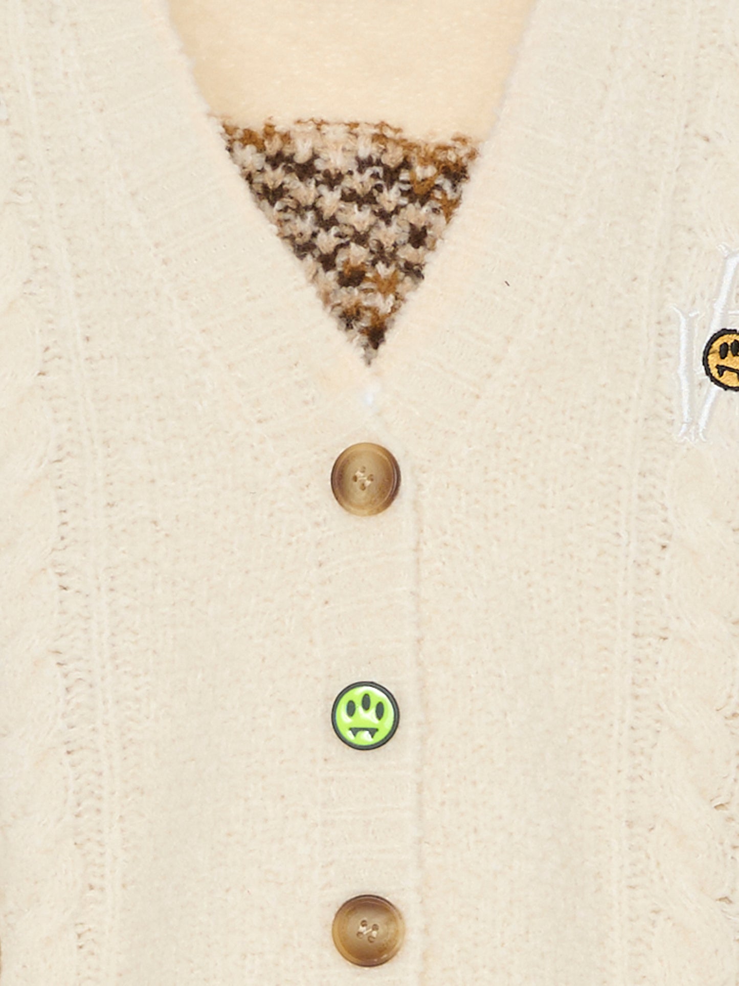 Cardigan avorio per bambina con Bear,Barrow,F5BKJGCA134 013