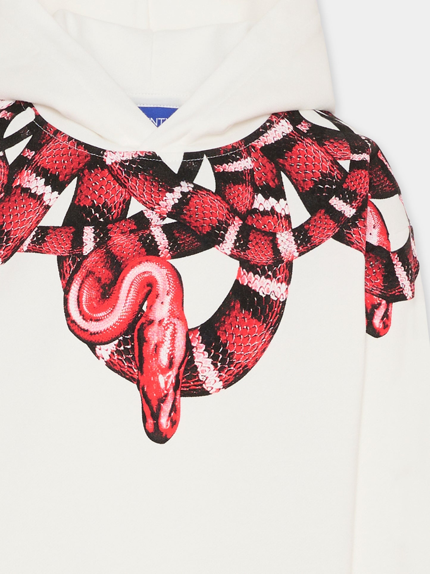 Felpa bianca per bambino con serpente,County Of Milan Kids,F5CMJBHS038 002