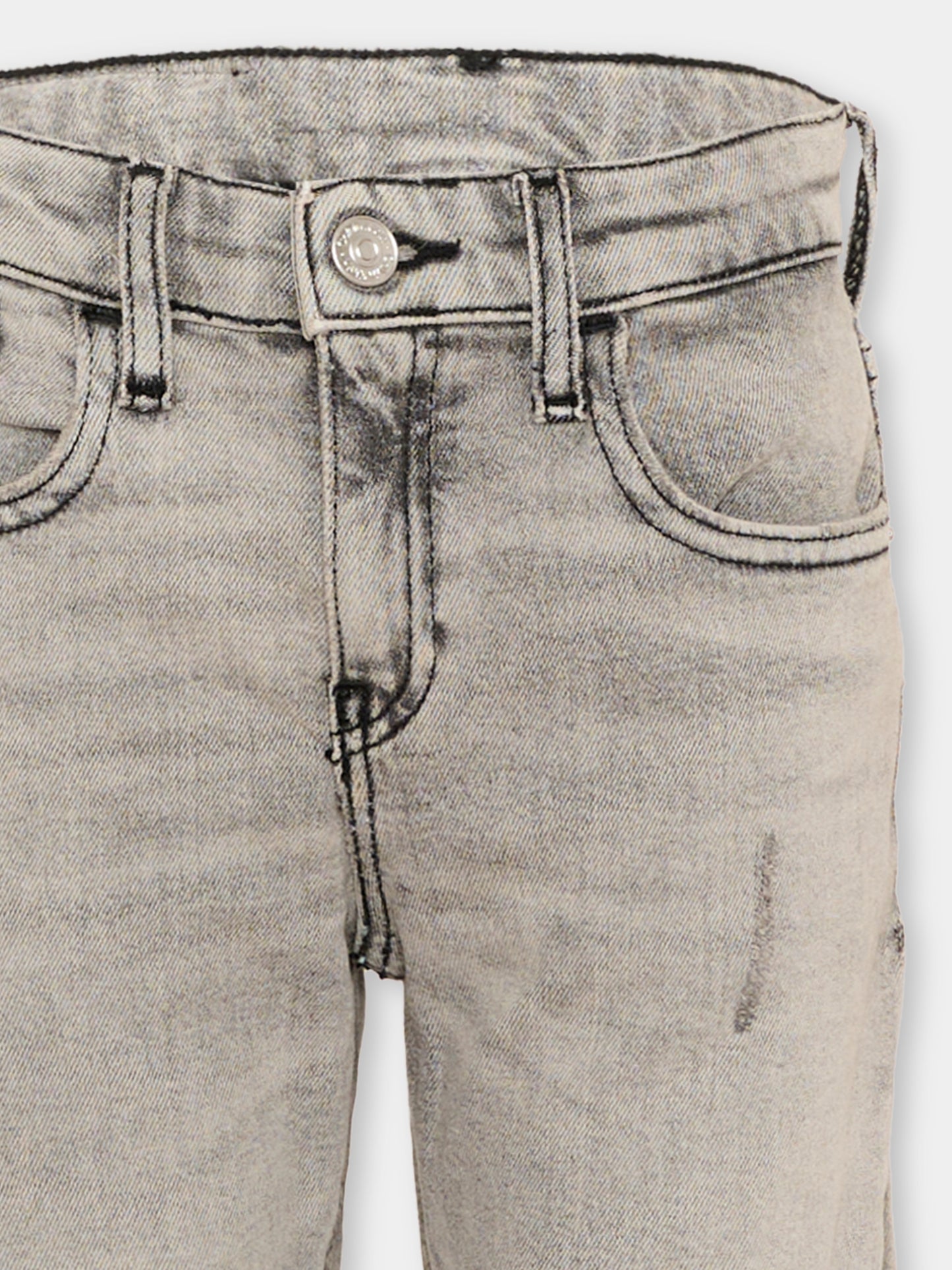 Jeans grigio per bambino monogram CK,Calvin Klein Kids,LVCKTJC18B 1BY