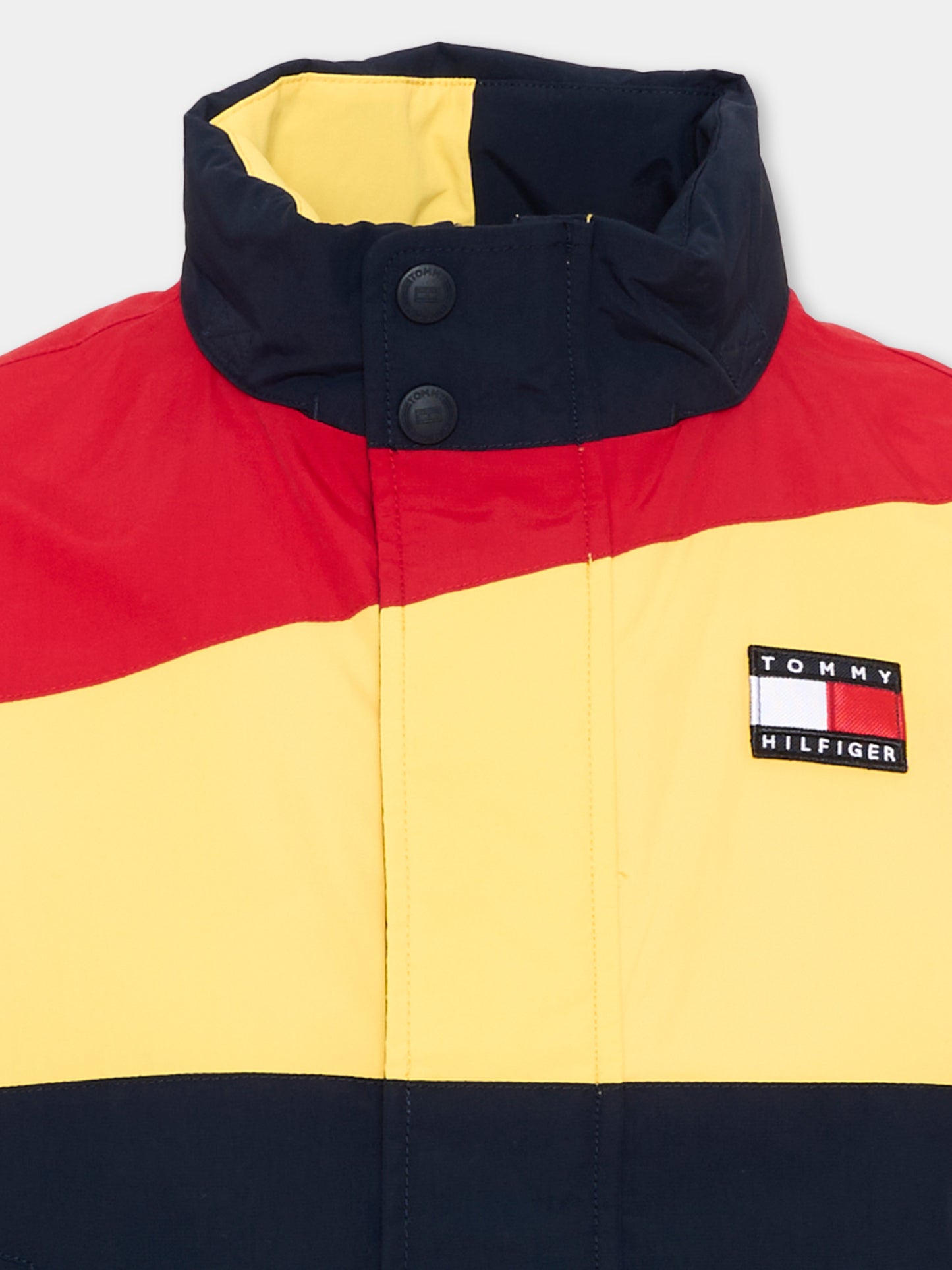 Bomber multicolor per bambino con logo,Tommy Hilfiger Junior,KB0KB10456 C1G