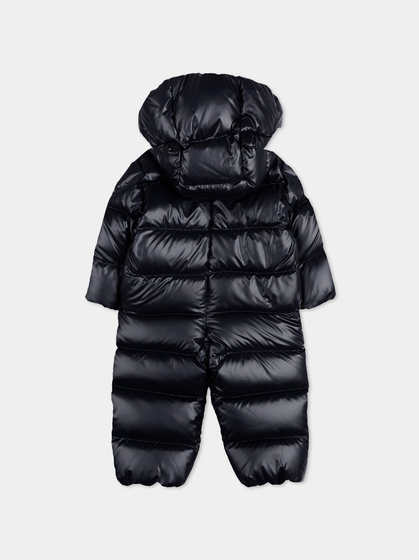 Piumino blu Alanie per neonati con logo,Moncler Kids,L2951 1G00002 597YX 778