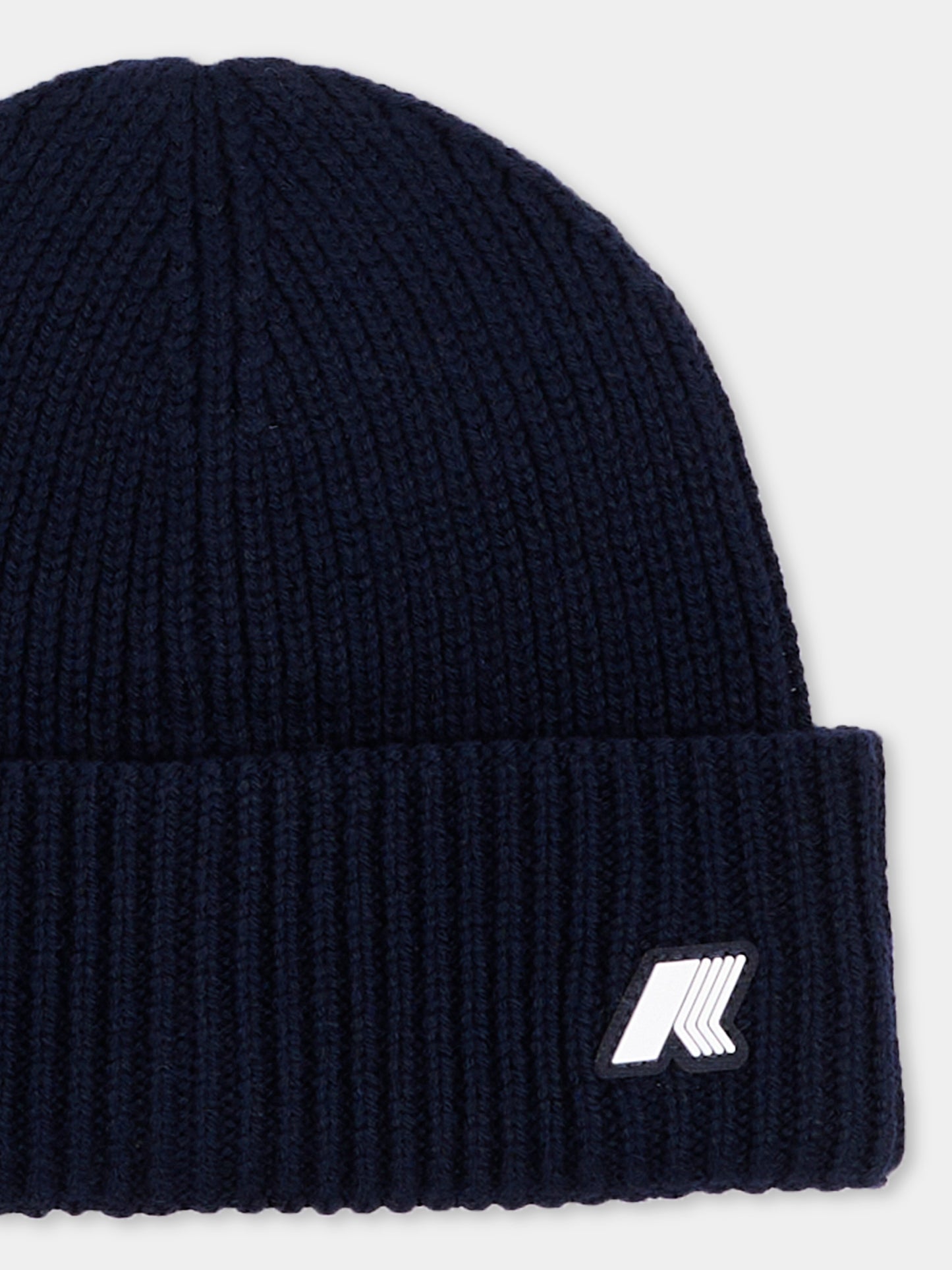 Berretto blu per neonati con logo,K-way,K1151RW K89