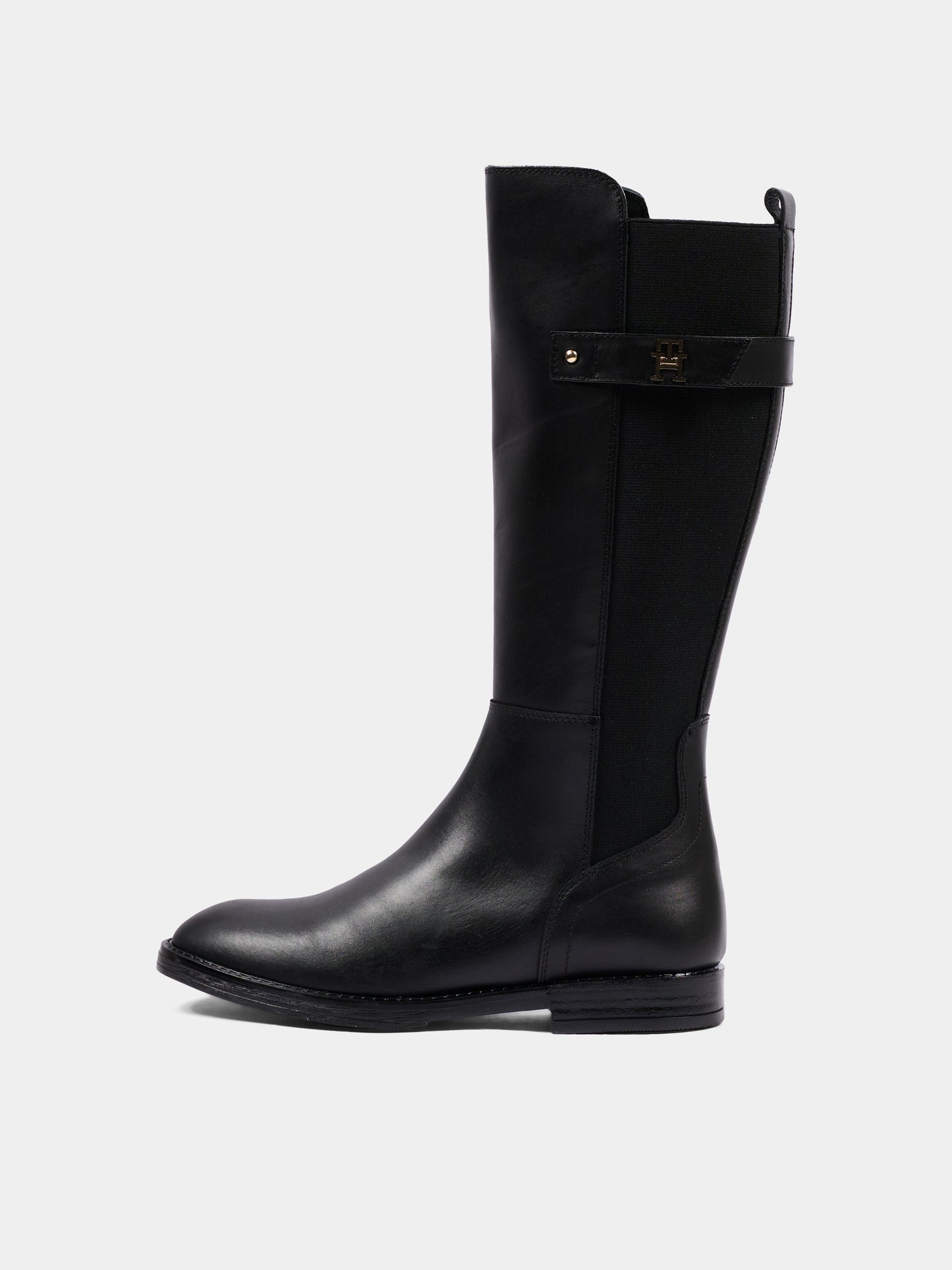 Stivali neri per bambina con logo,Tommy Hilfiger Junior,T4A6 35185 0036999