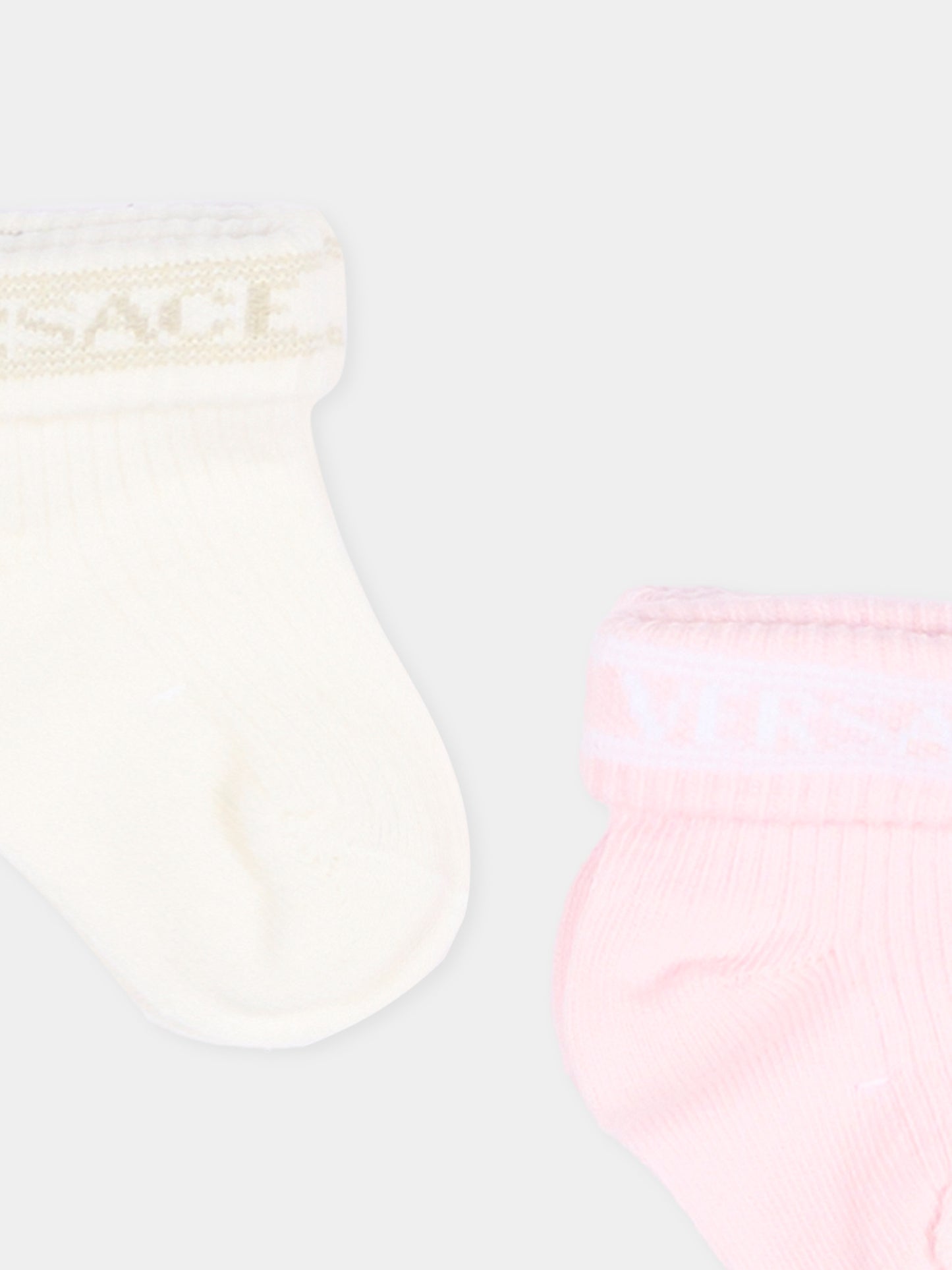 Calzini multicolor per neonata con logo,Versace,1022527 1A18061 6WN50