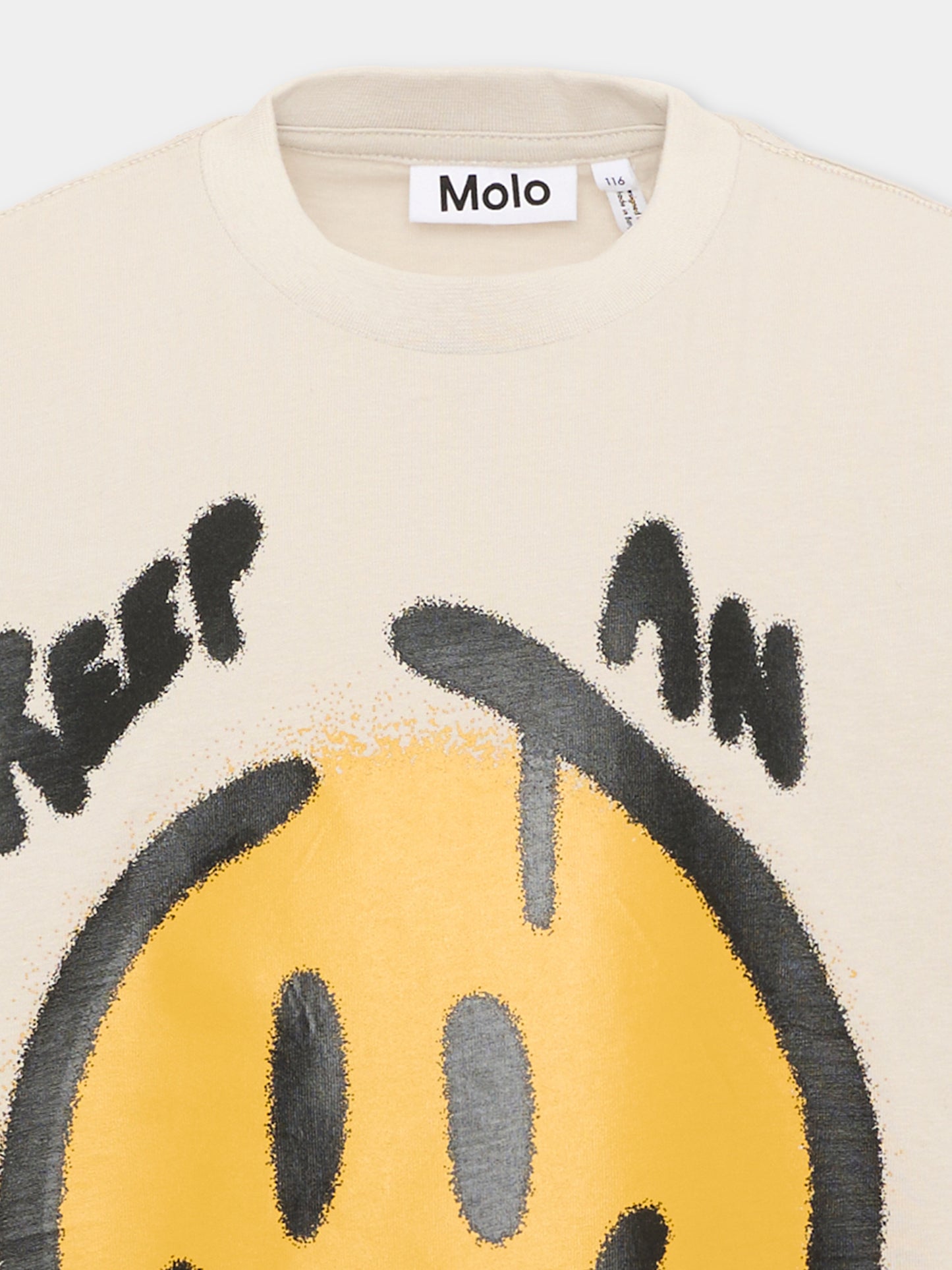 T-Shirt grigia Riley per bambini con smile,Molo,1W26A208 8553