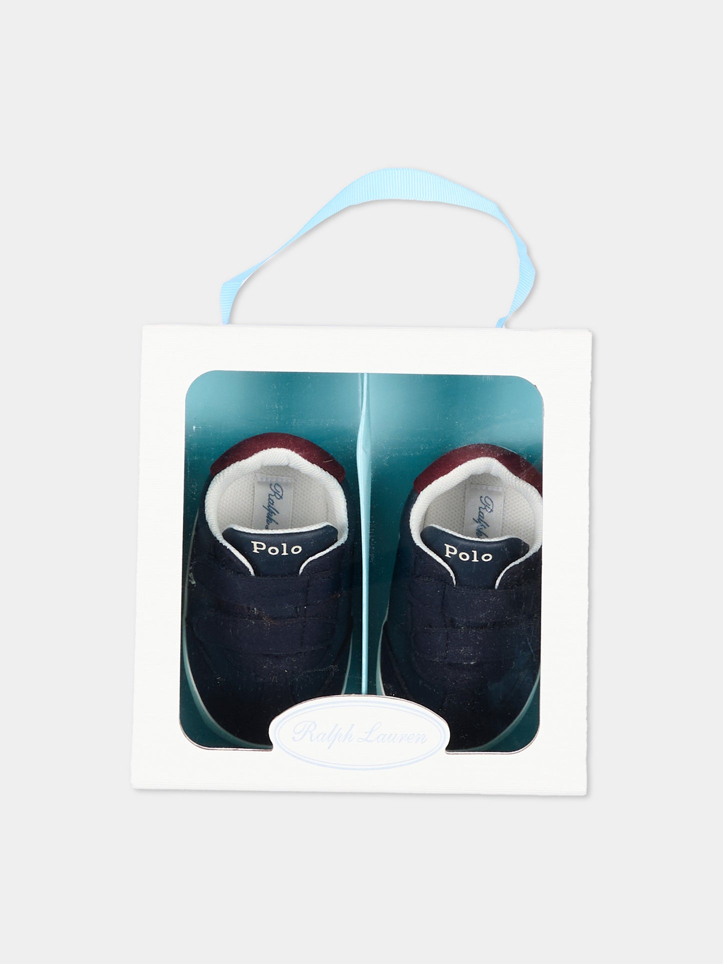 Sneakers blu per neonato con Polo Pony,Ralph Lauren Kids,RL05012410