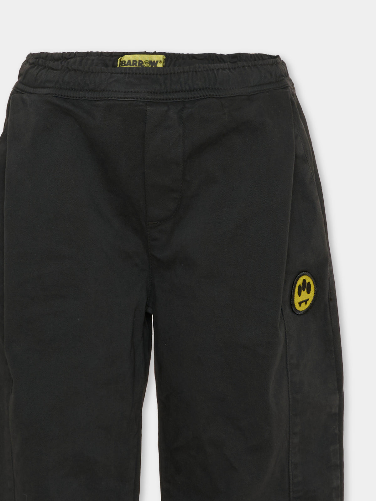 Pantalone nero per bambini con logo,Barrow,F6BKJUPA089 110