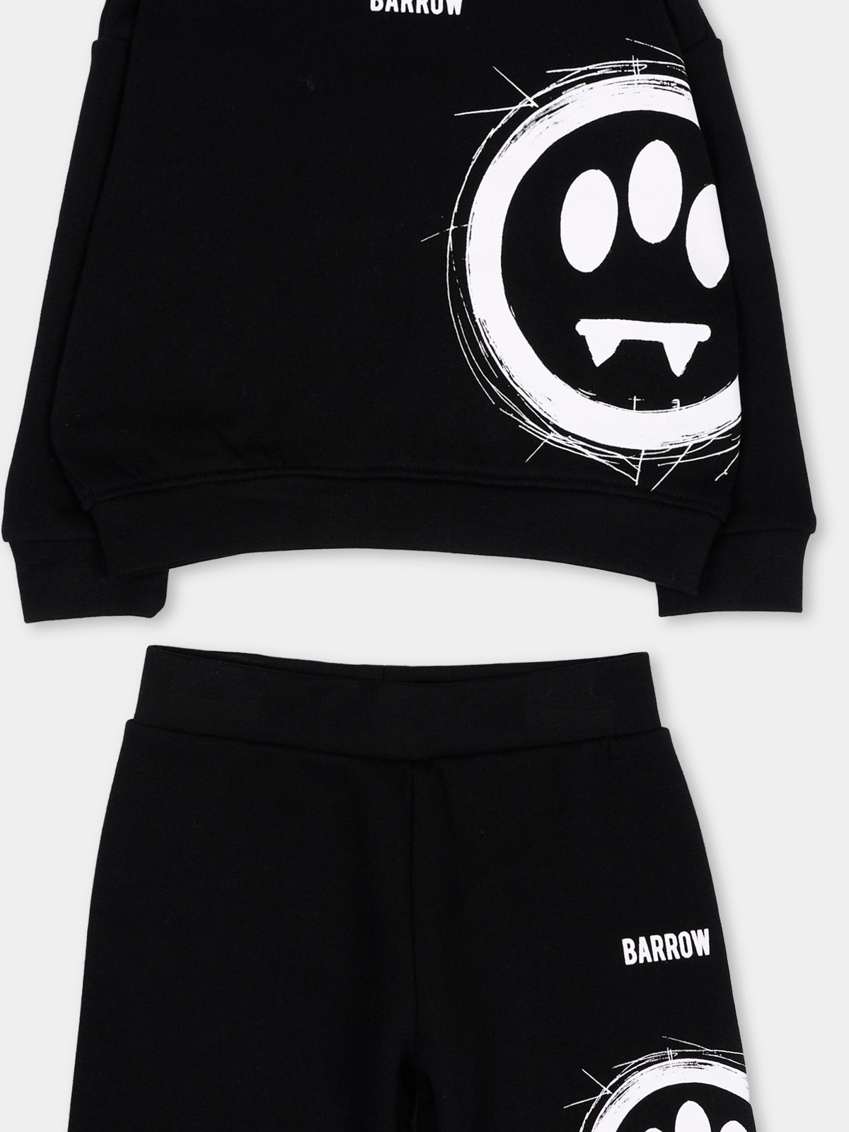 Completo sportivo lungo nero con stampa,Barrow,F6BKNBSF186 110