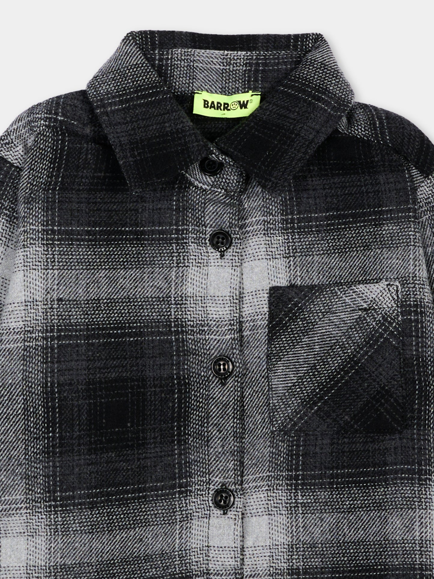 Camicia nera per neonato con logo,Barrow,F6BKNBSI181 110