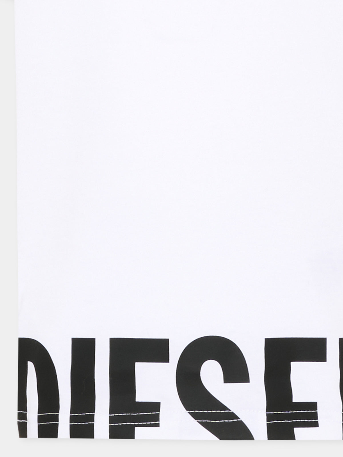T-shirt bianca per bambino con logo,Diesel,J03040 00YI9 K100