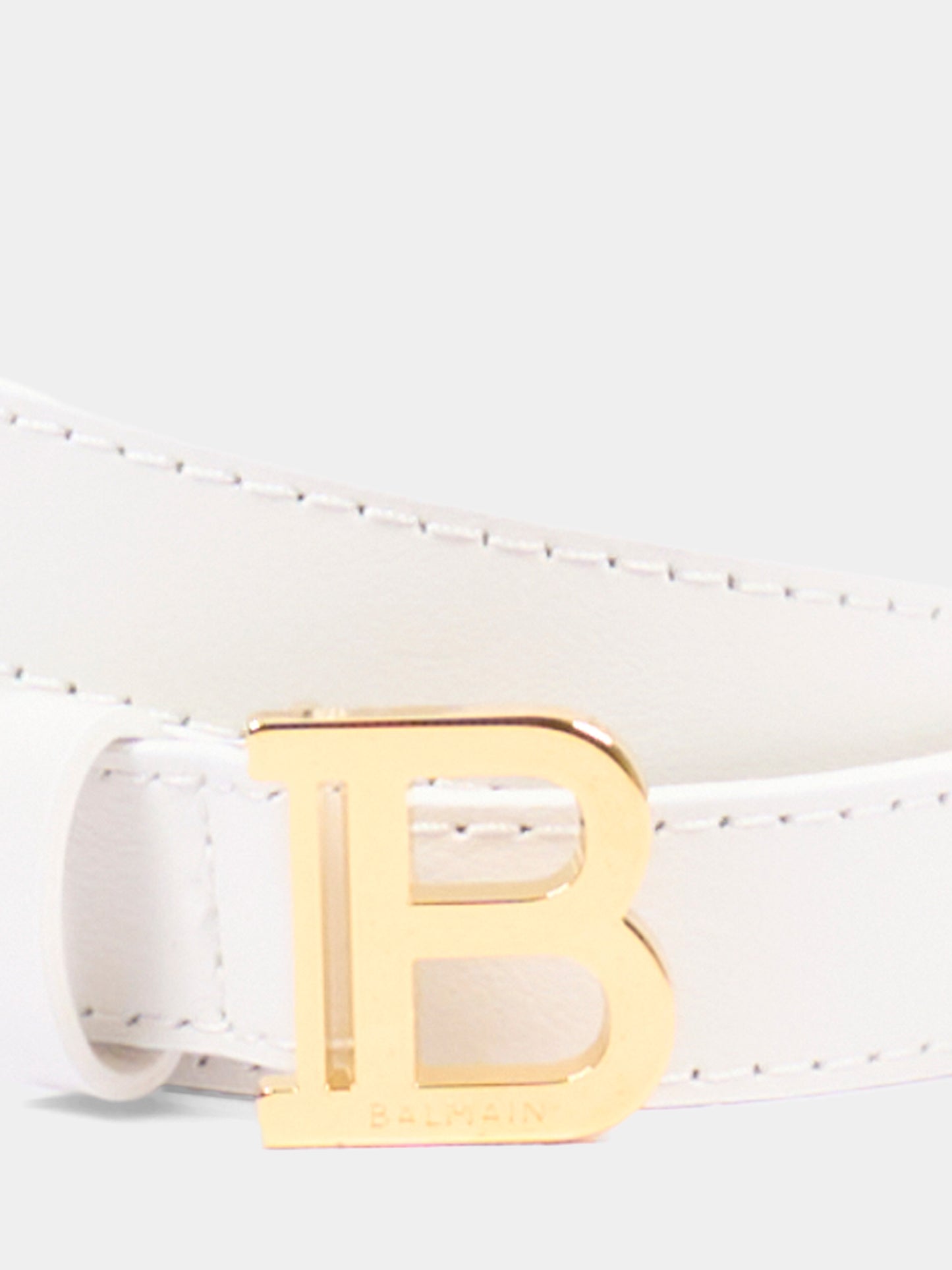 Cintura bianca per bambina con logo,Balmain Kids,BY0C01 Z1371 100OR