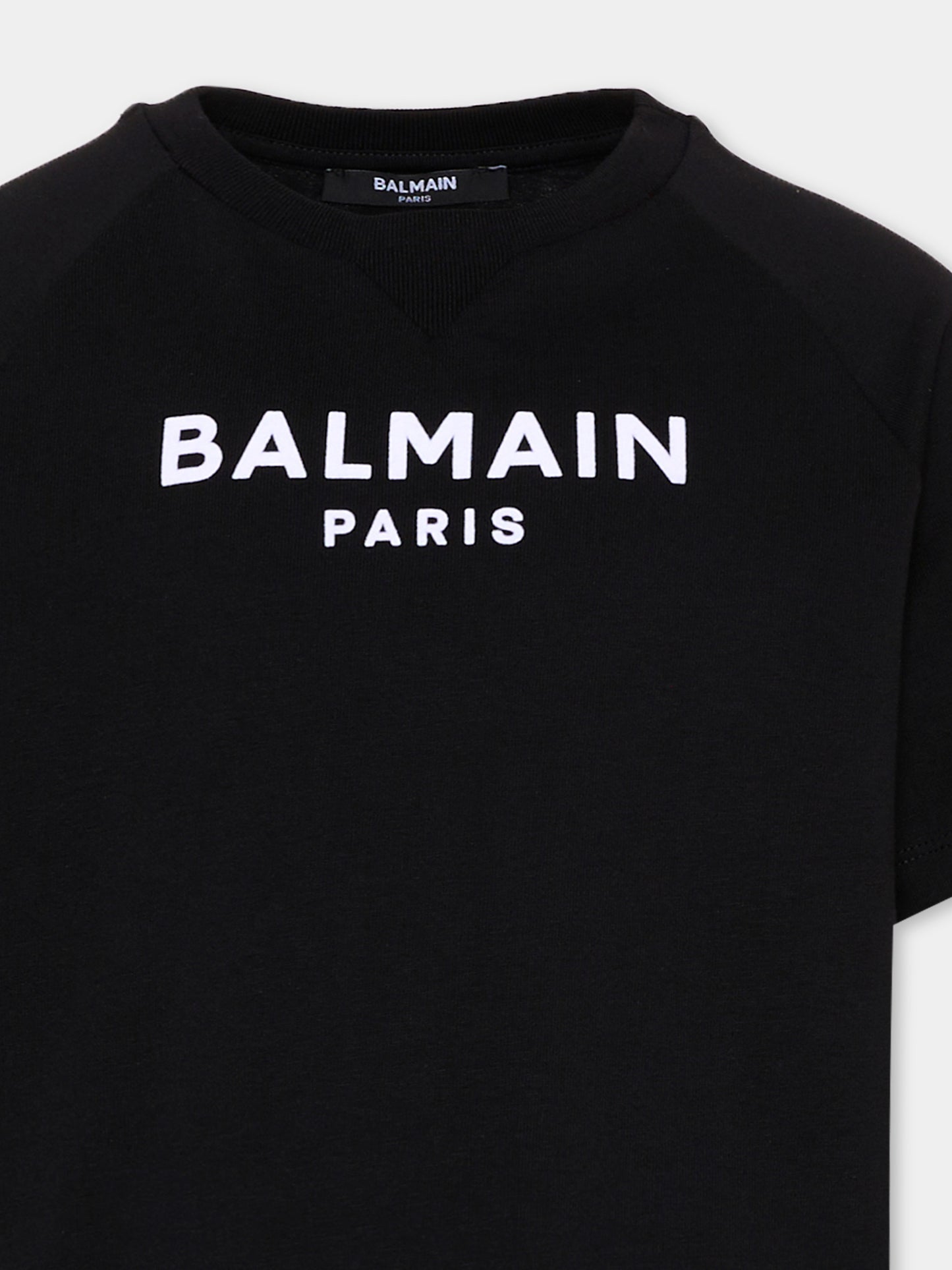 Black T-Shirt for Boy with logo