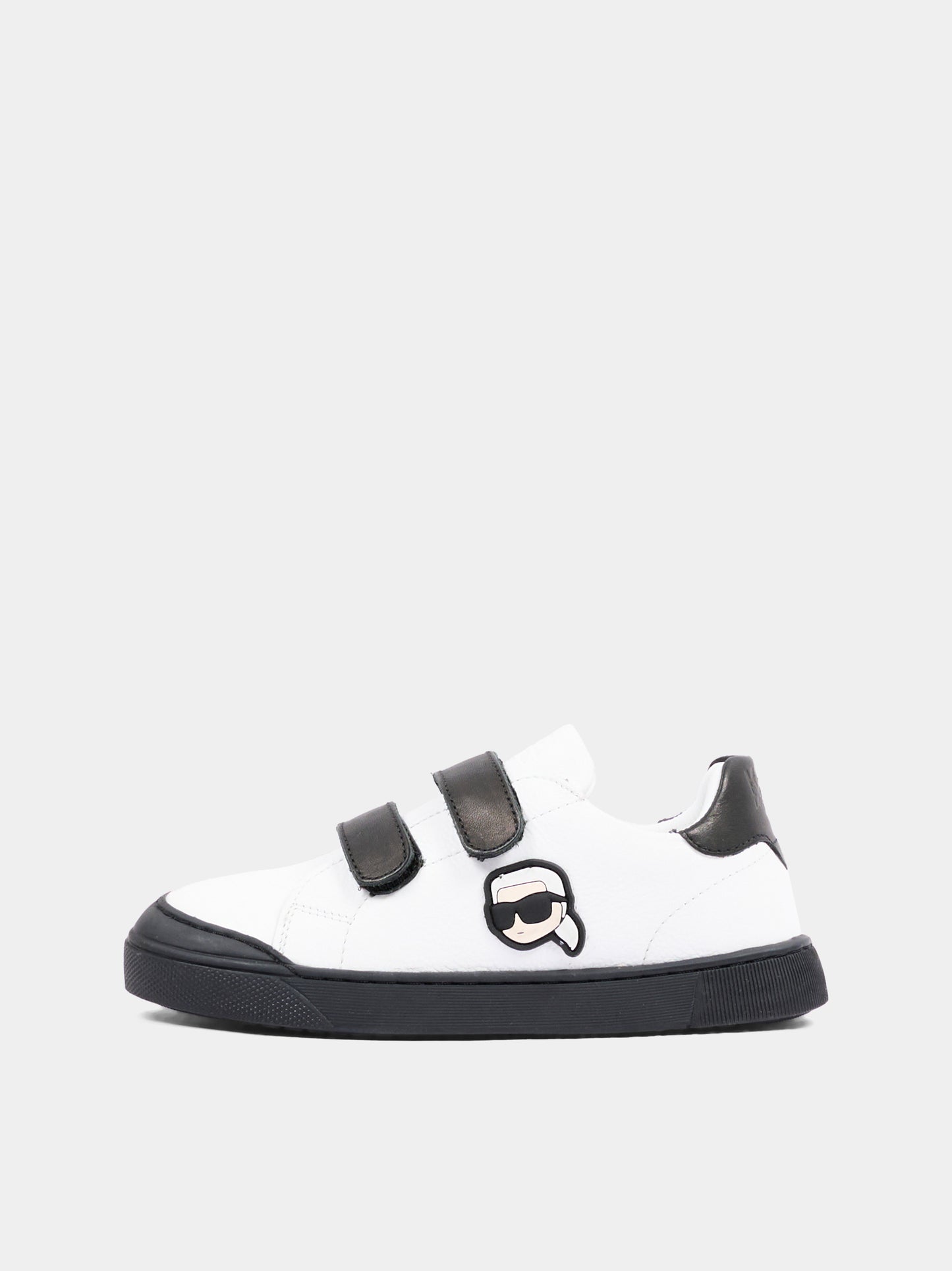 Sneakers bianche per bambino con logo,Karl Lagerfeld Kids,Z31411 M41