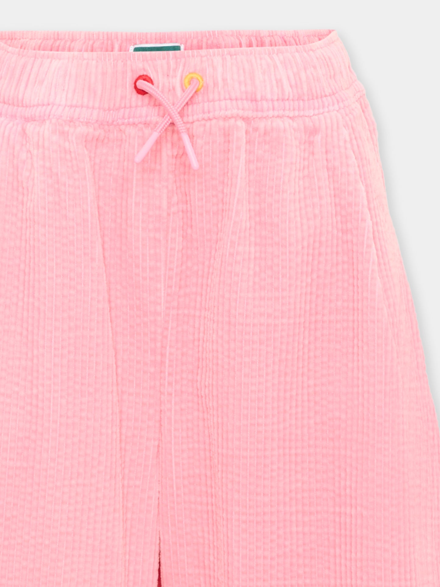 Pantalone rosa per bambina con logo,Kenzo Kids,K62161 45A