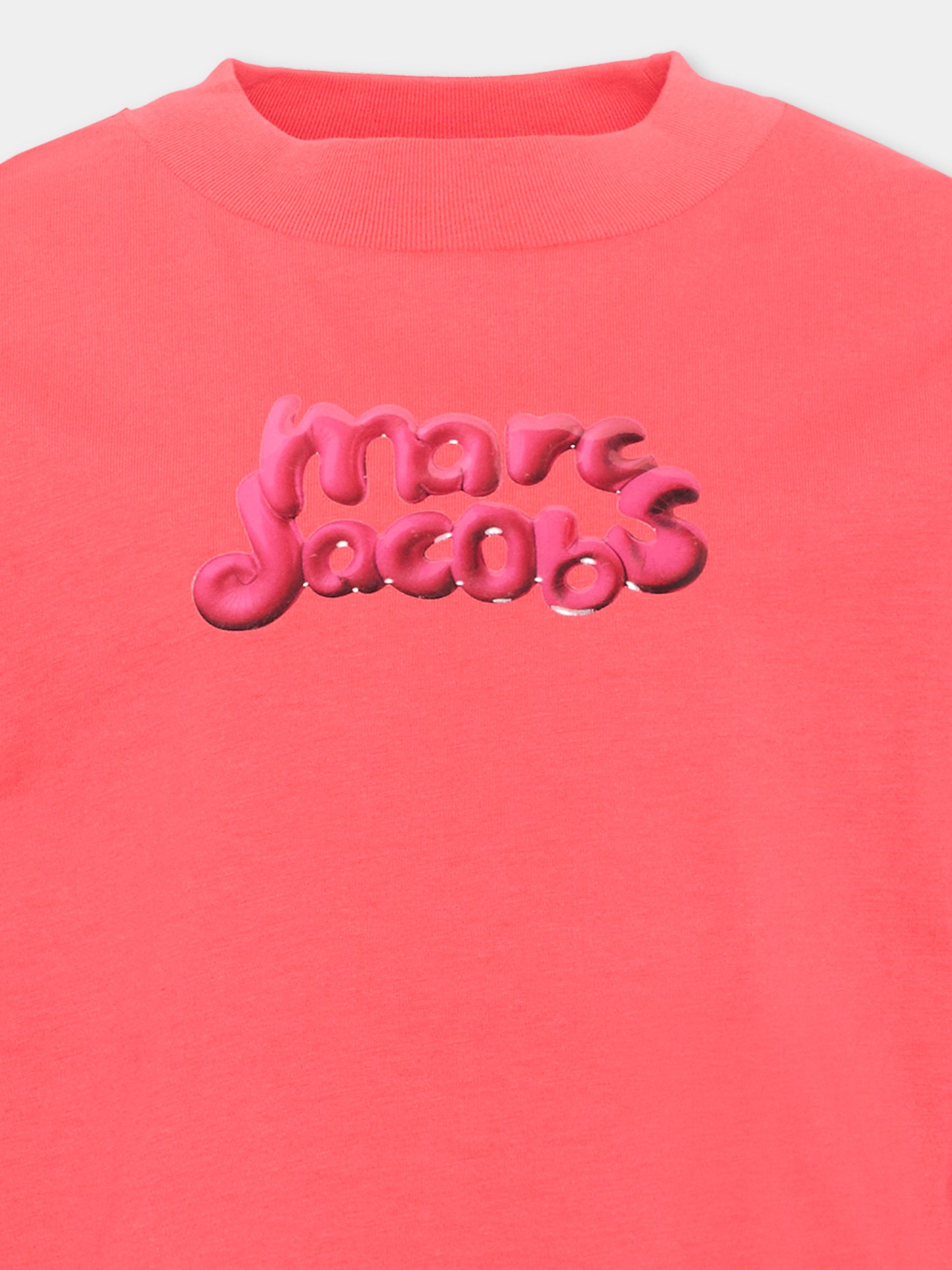 T-shirt a manica lunga rosa logo,Marc Jacobs,W60997 98A