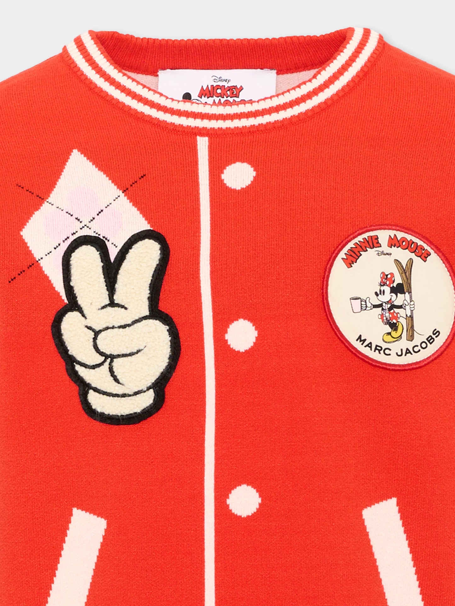 Maglione rosso per bambina Minnie,Marc Jacobs,W61110 975