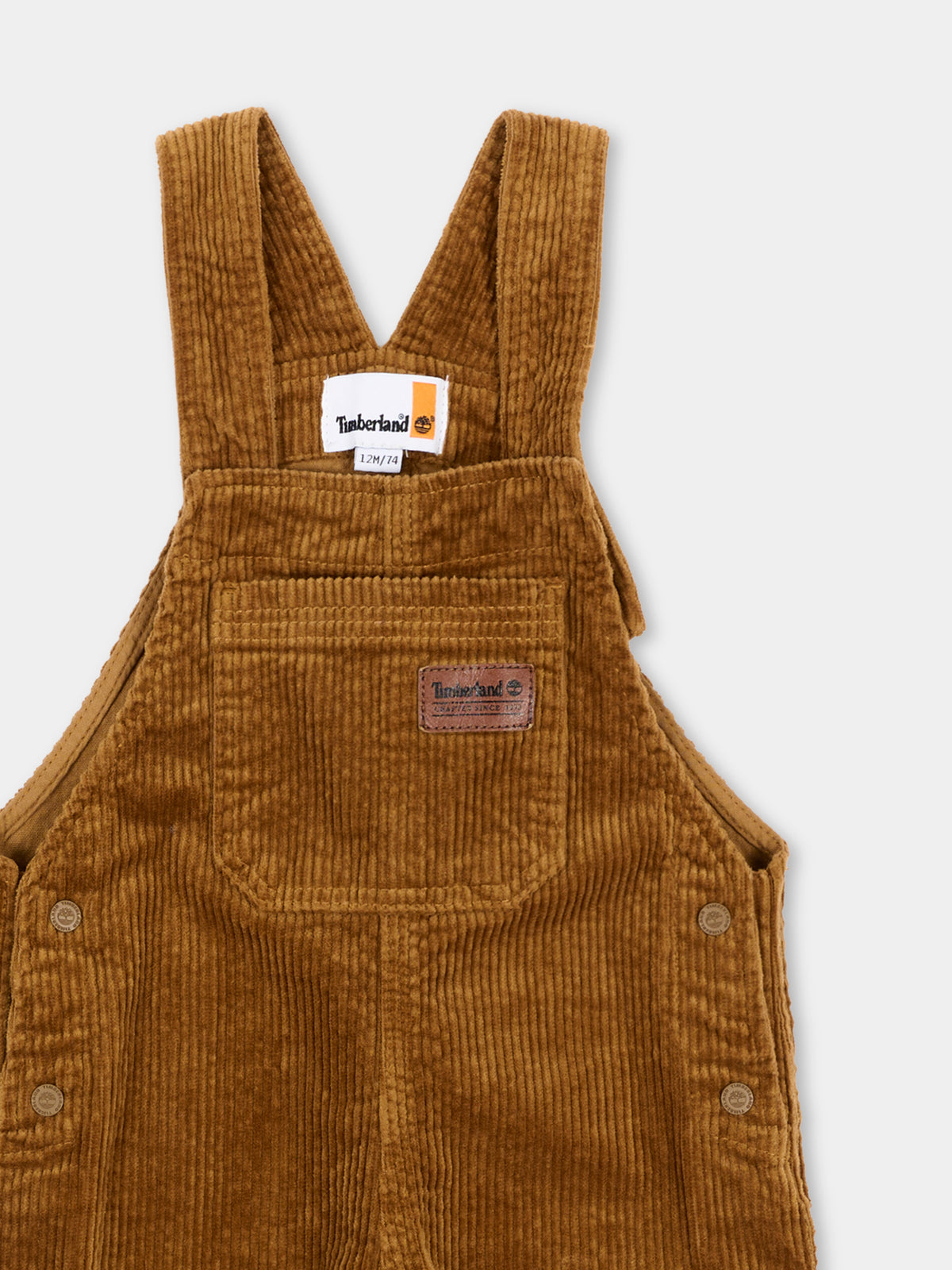 Salopette marrone per neonato,Timberland,T61021 325