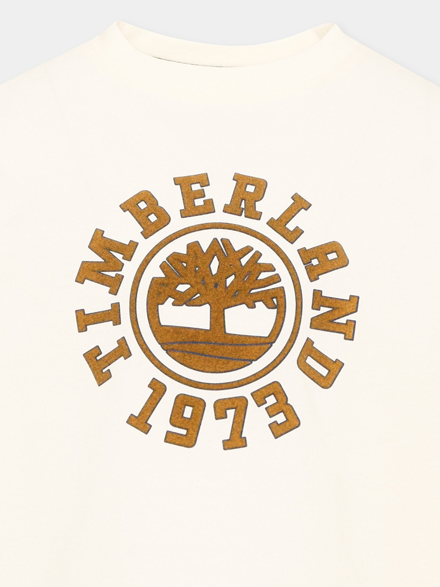 T-shirt a manica lunga bianca con logo,Timberland,T61049 127