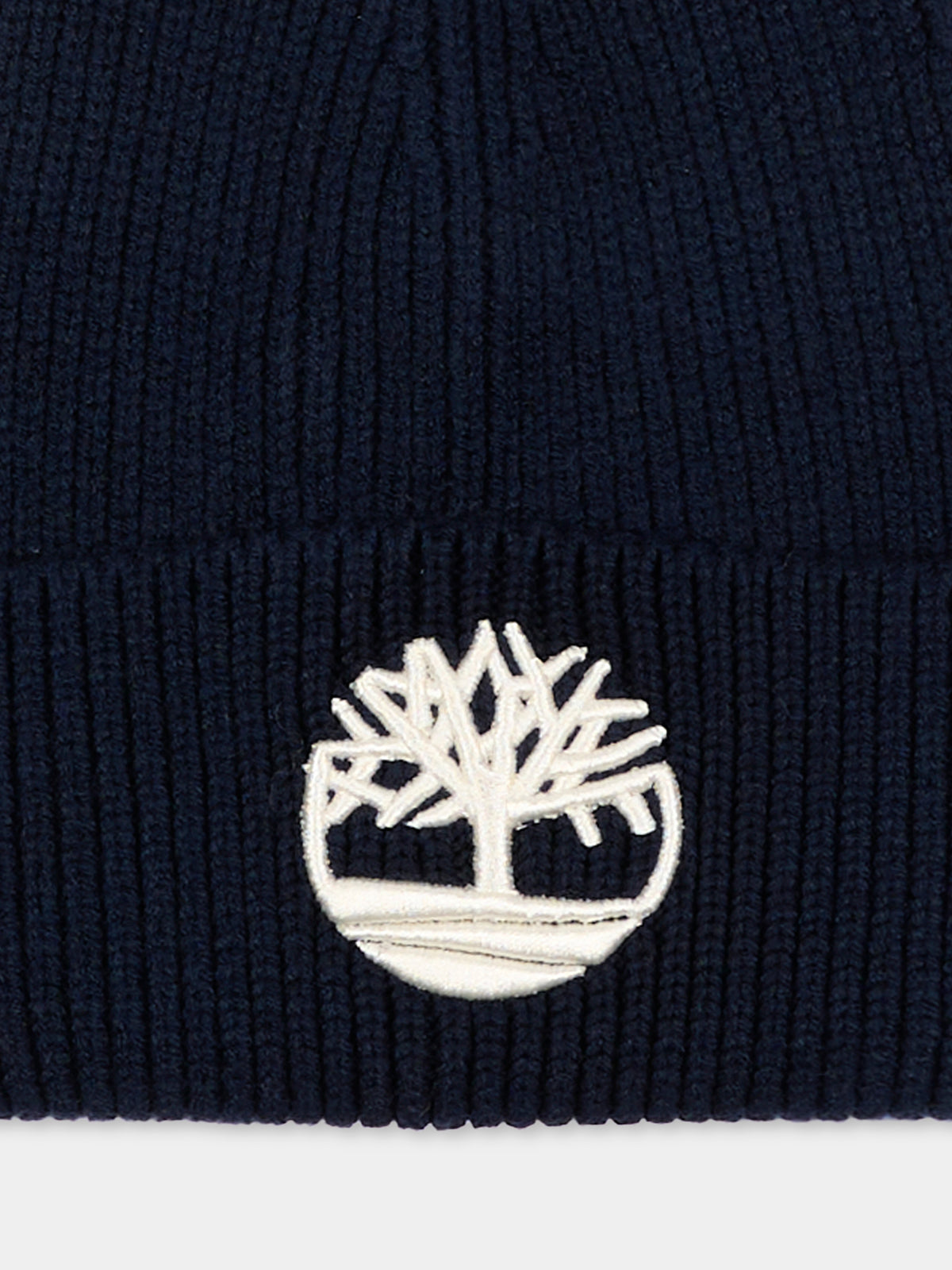 Berretto blu per bambino con logo,Timberland,T61097 849