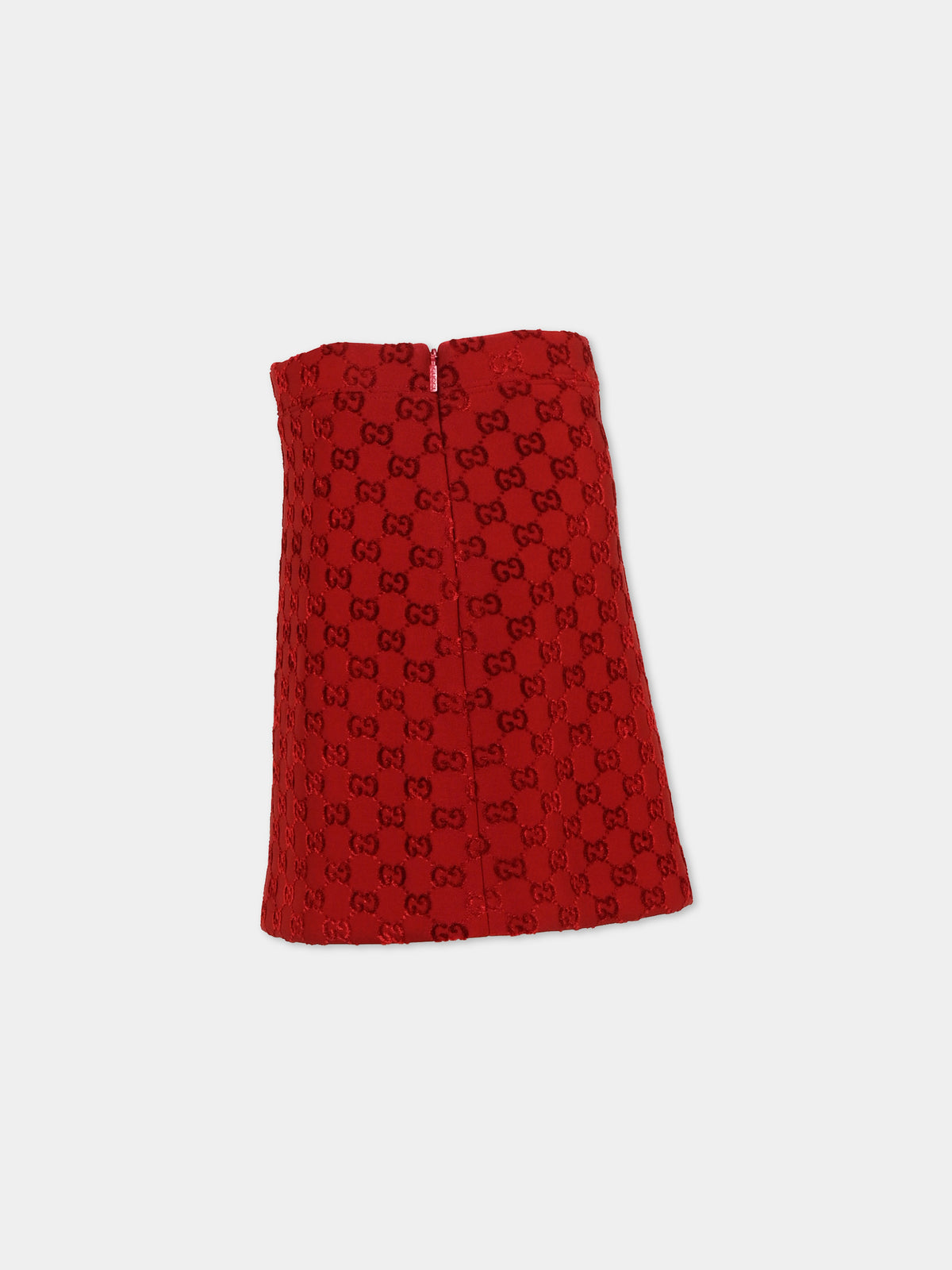 Gonna rossa per bambina con GG,Gucci Kids,828852 XJHD5 6062