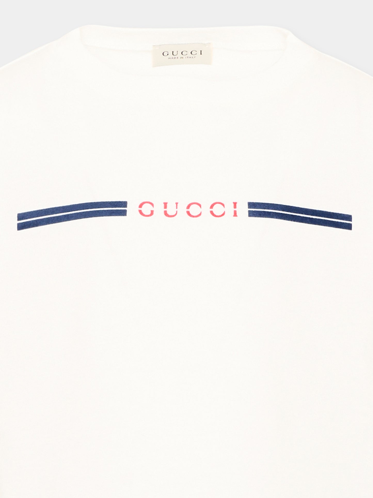 T-shirt avorio per bambini con logo