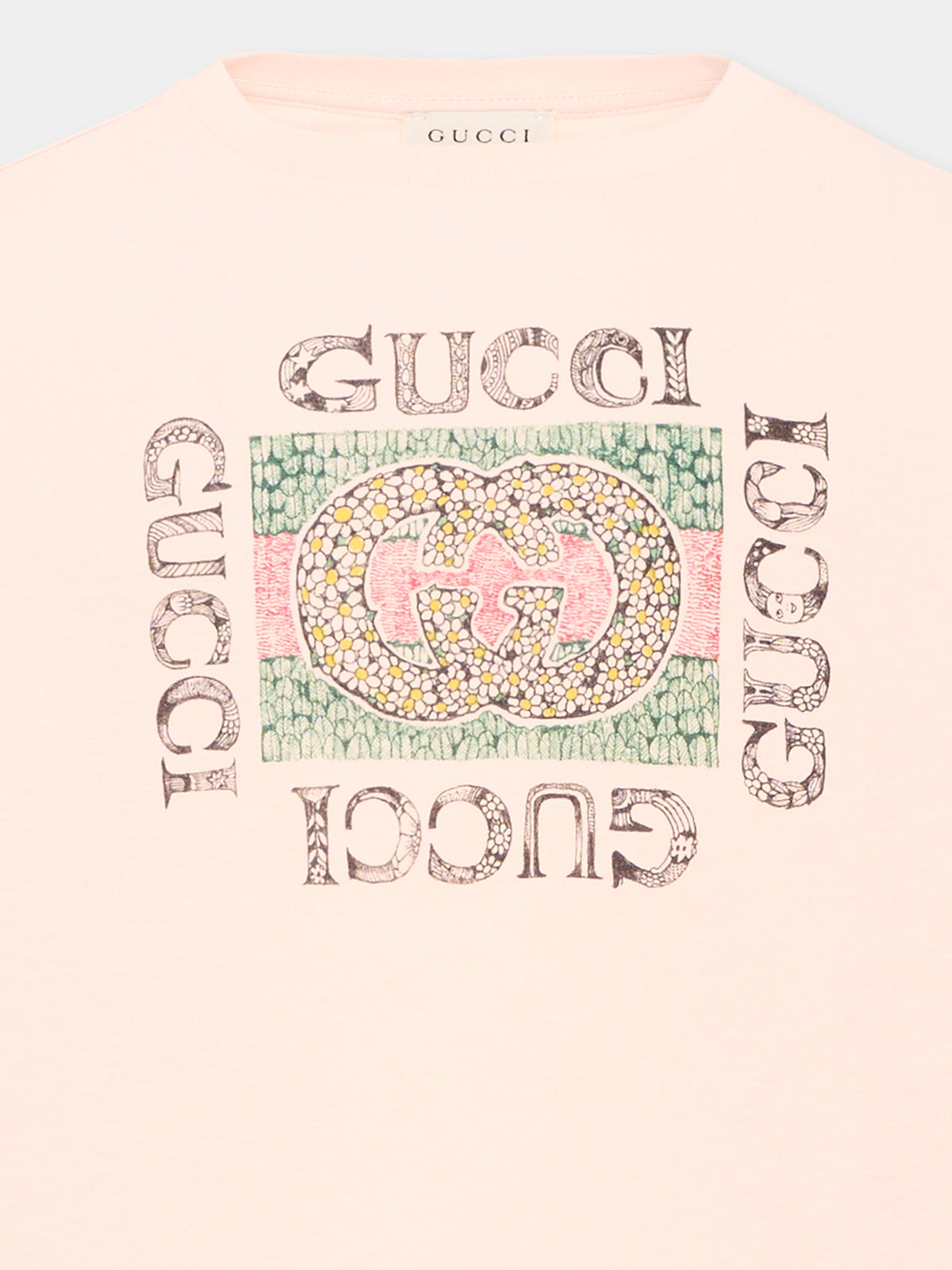 Long sleeve pink T-shirt for Girl logo