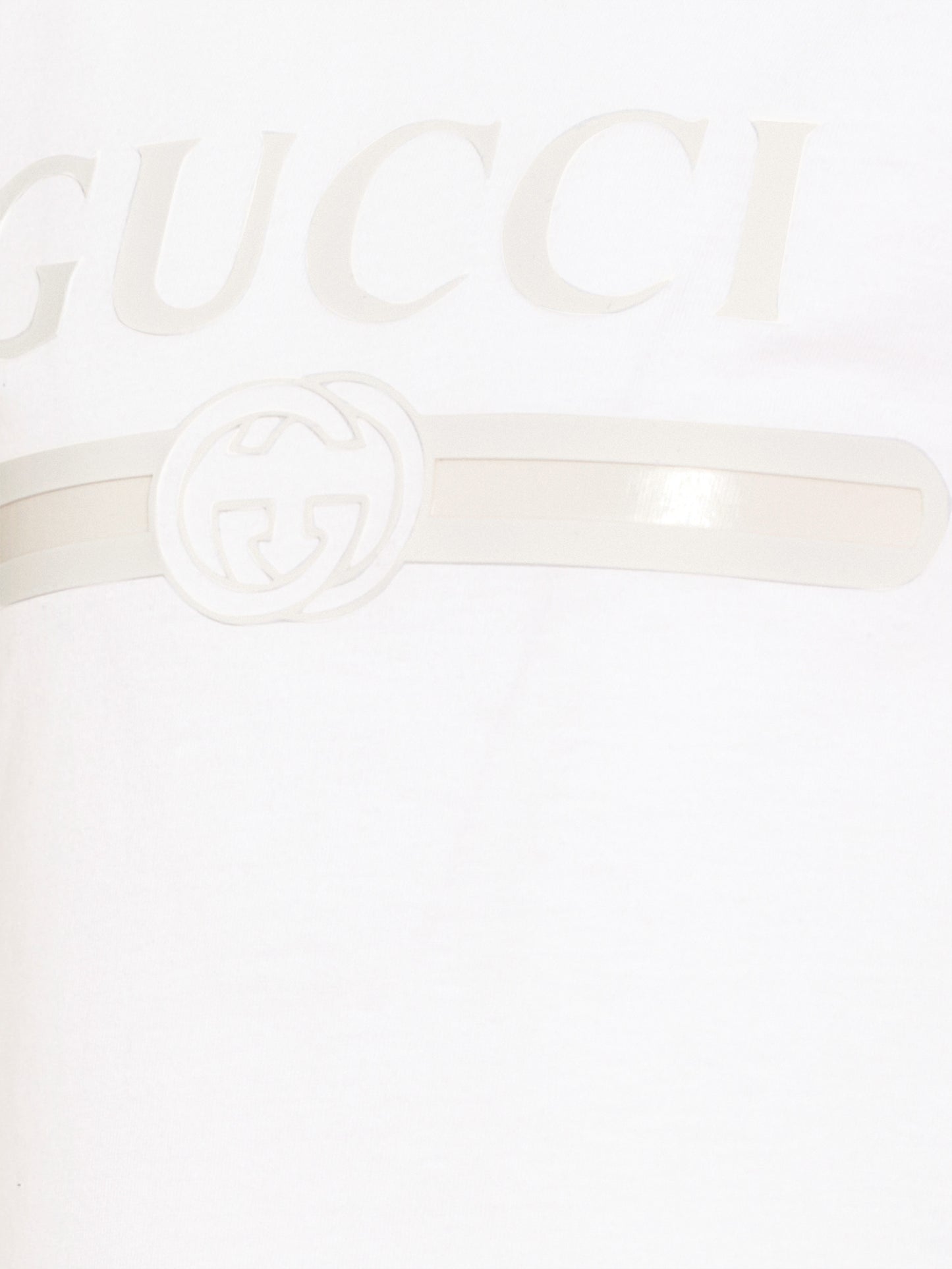 T-shirt bianca per bambini con logo,Gucci Kids,A0044Y XJHW6 9043