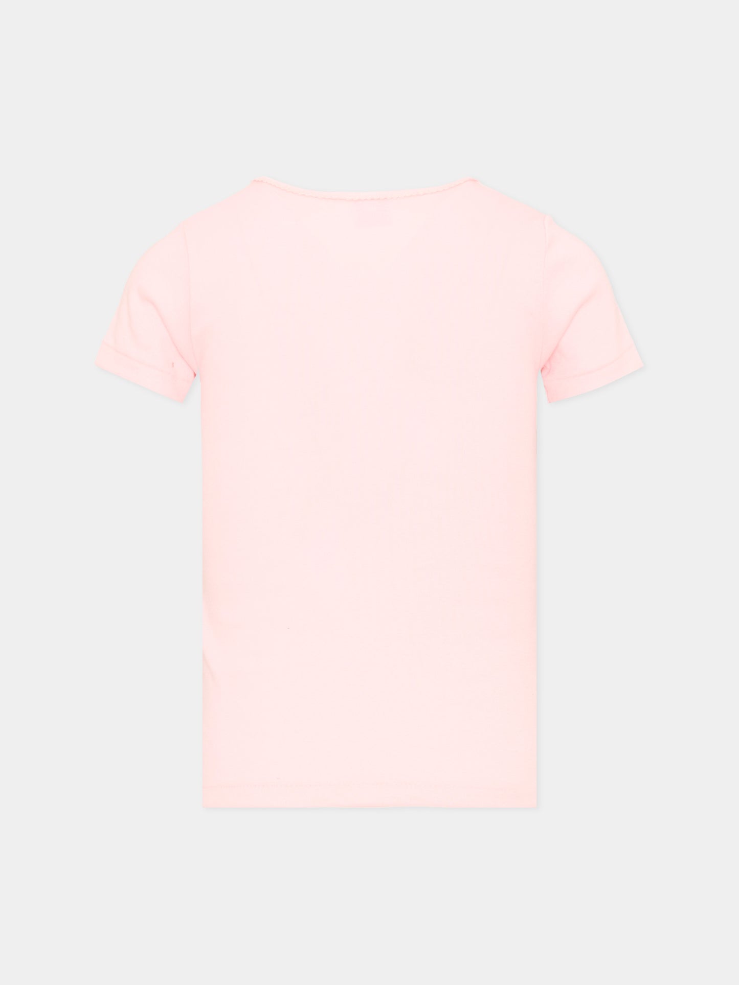 Canottiere a manica corta multicolor per bambina,Petit Bateau,A0GQF 00