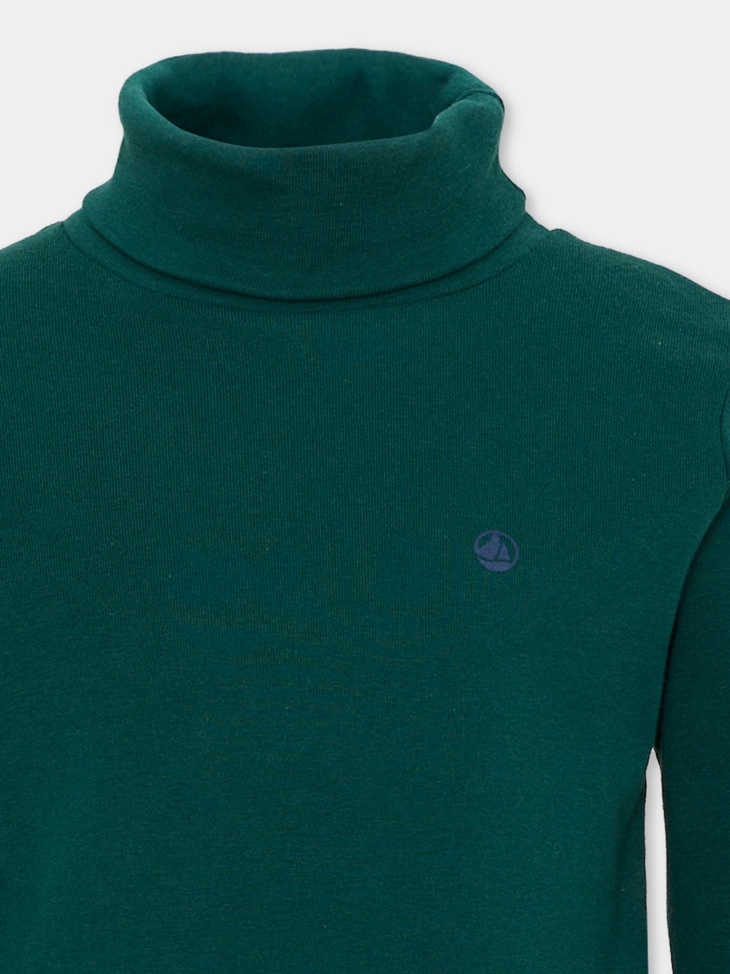 Dolcevita verde per bambini con logo,Petit Bateau,A0GVF 13