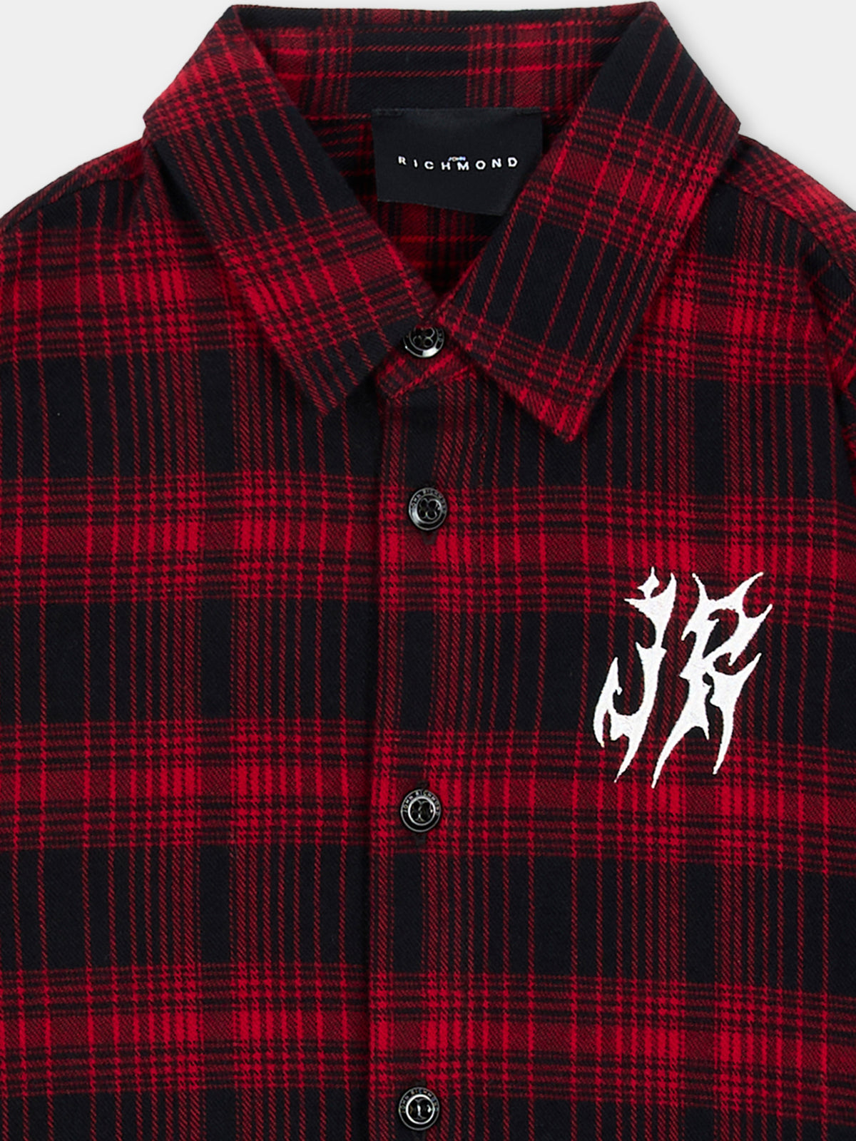 Camicia a manica lunga rossa in tartan per neonato,Richmond,RIA26046CA RED_TARTAN RED TARTAN