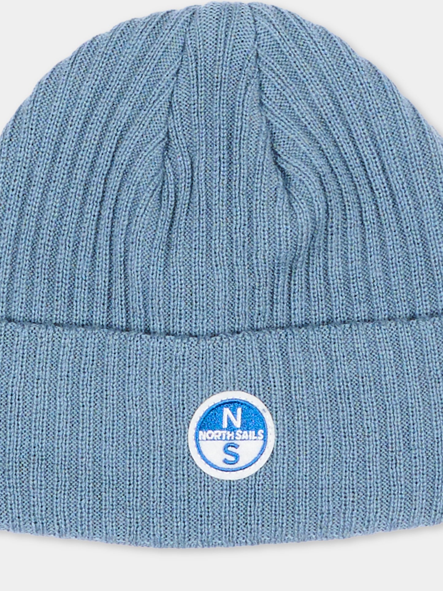 Berretto celeste per bambino con logo,North Sails,NBA26096HA BLUE STEEL
