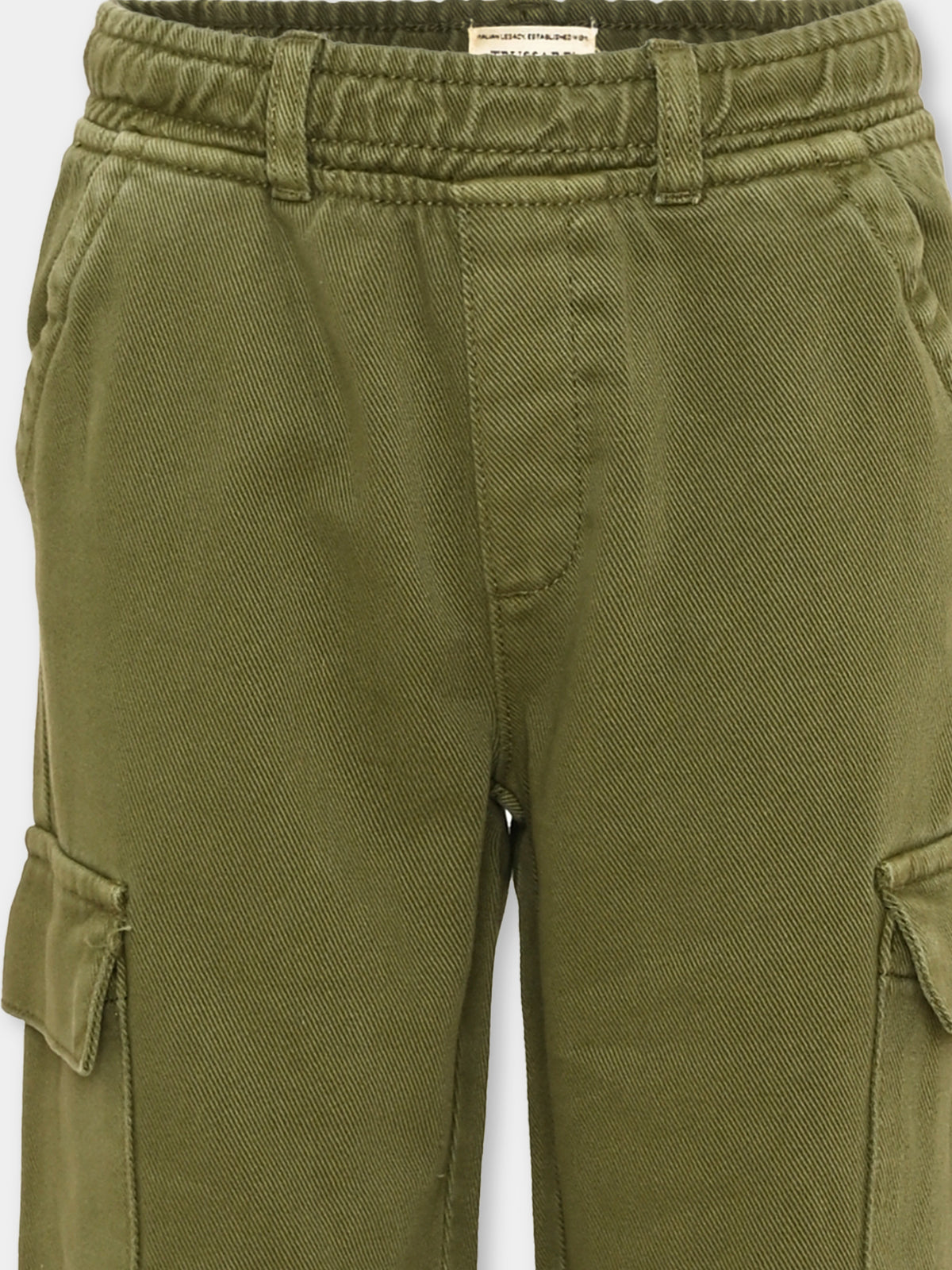 Pantalone verde per bambino cargo,Trussardi Junior,TIA26088PA CYPRESS CYPRESS