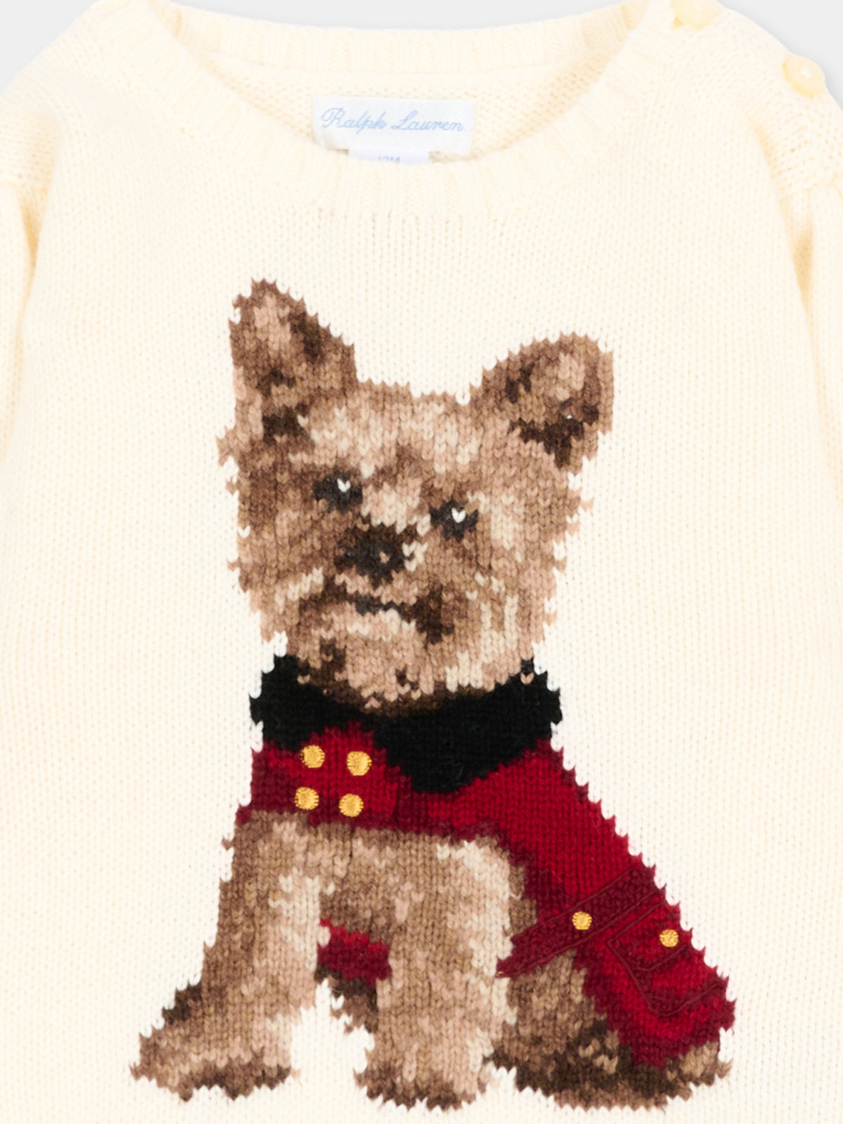 Maglione avorio per neonati,Ralph Lauren Kids,B28302001